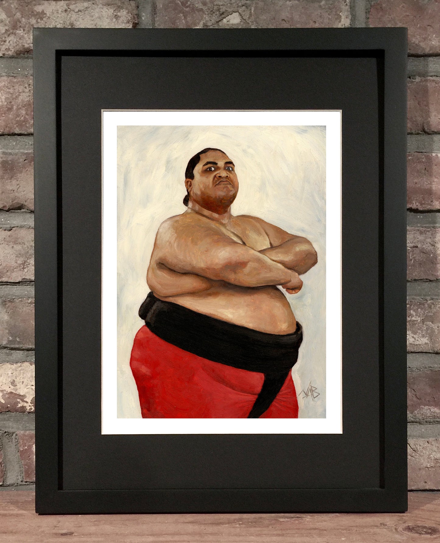 YOKOZUNA // Oil on Paper - 9”x12” *ORIGINAL PAINTING*