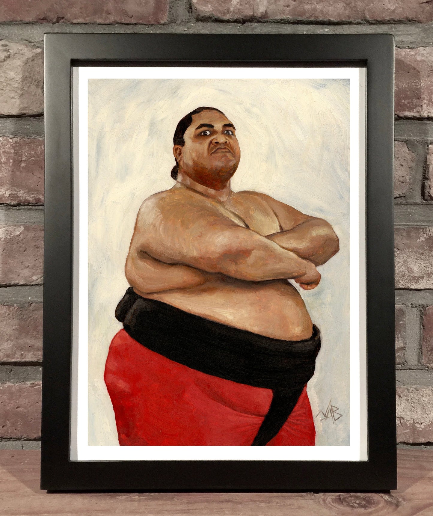 YOKOZUNA // Oil on Paper - 9”x12” *ORIGINAL PAINTING*