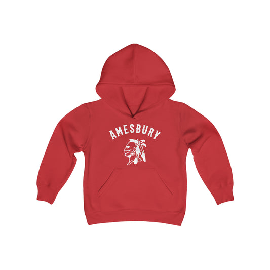 AMESBURY INDIANS // Youth Hooded Sweatshirt