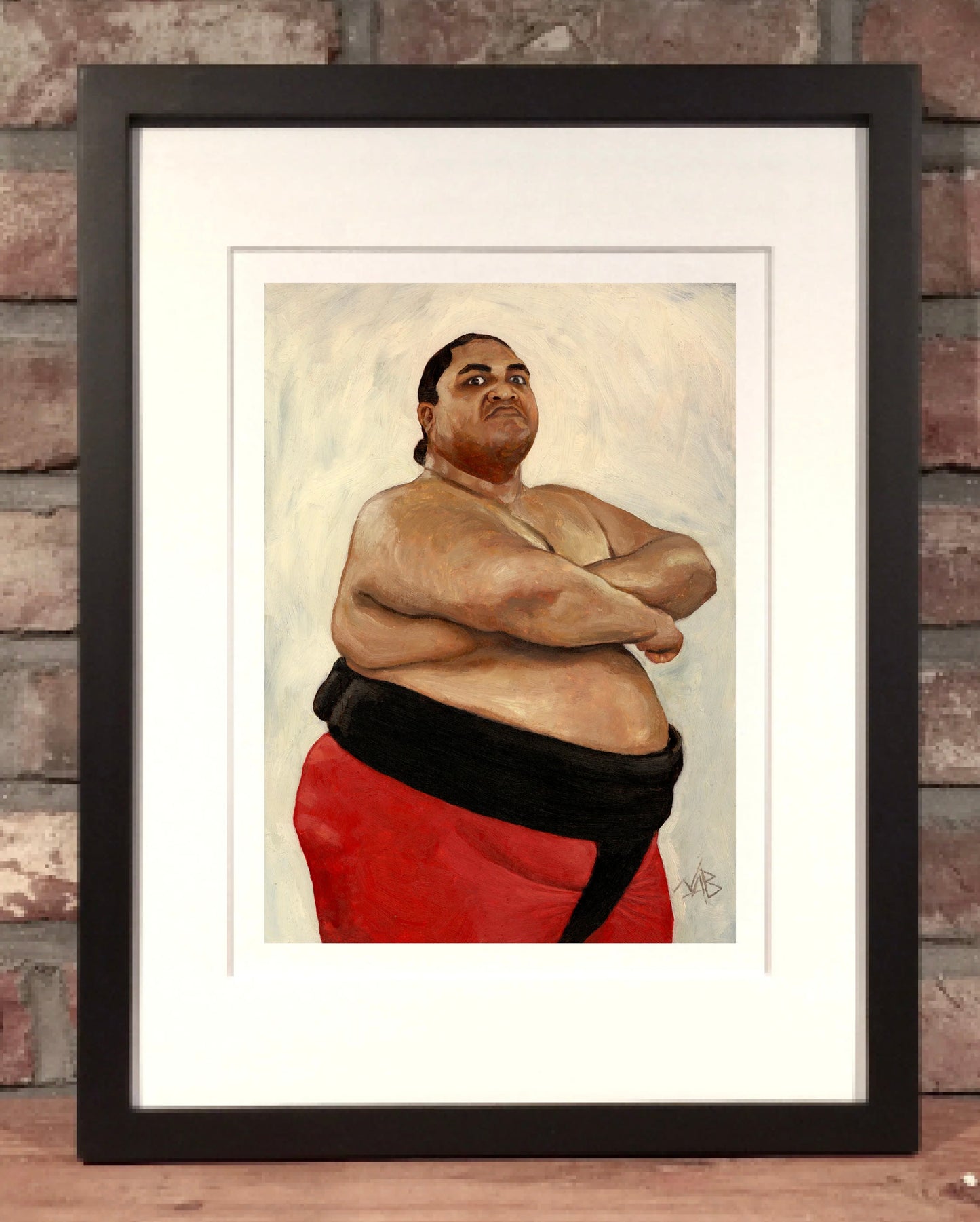 YOKOZUNA // Oil on Paper - 9”x12” *ORIGINAL PAINTING*