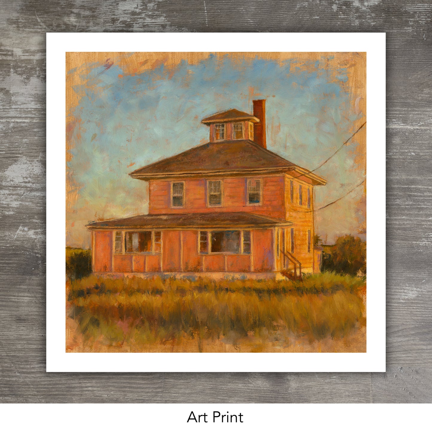 PINK HOUSE // Oil Painting