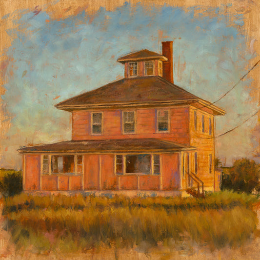 PINK HOUSE // Oil Painting