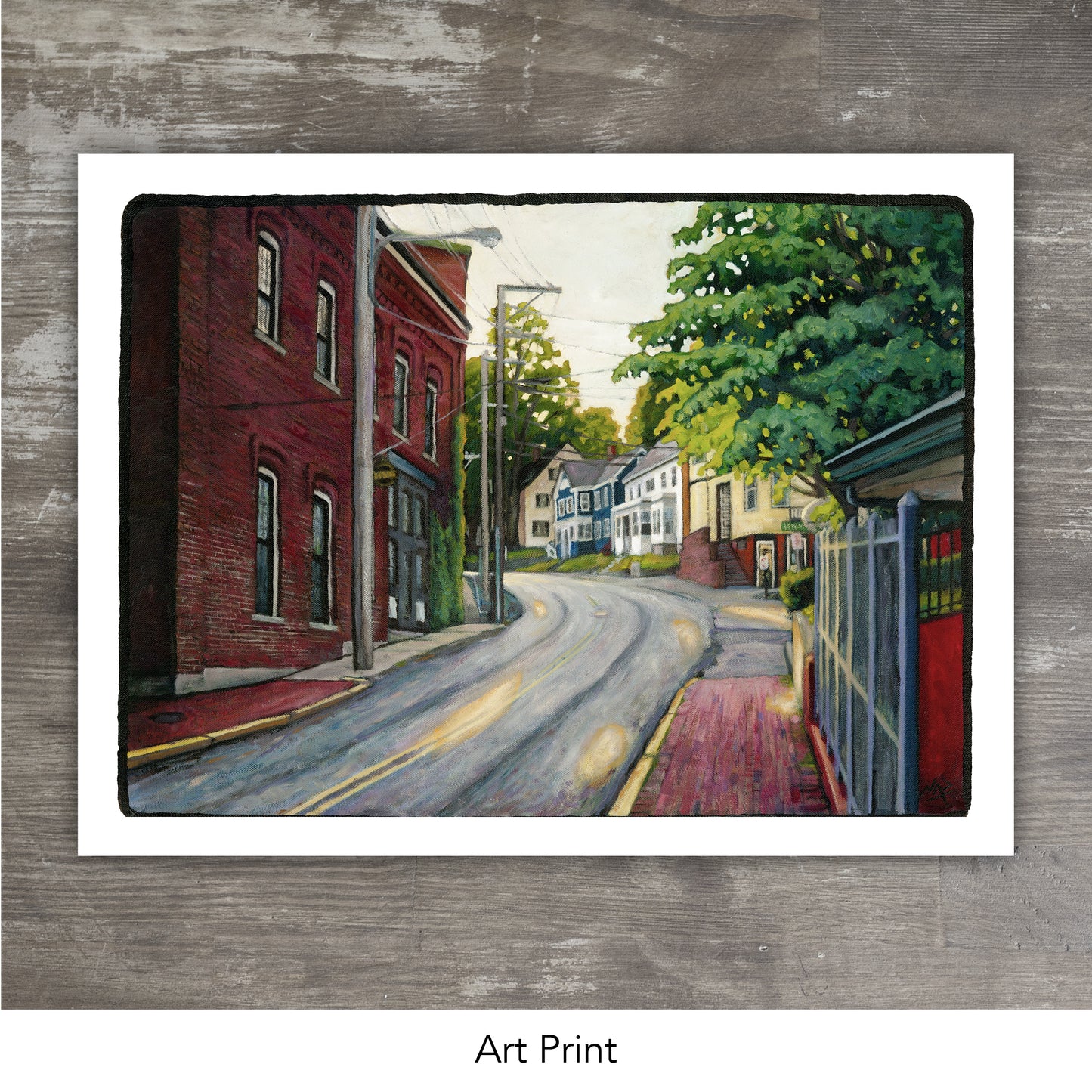 HIGH ST. AMESBURY // Oil Painting