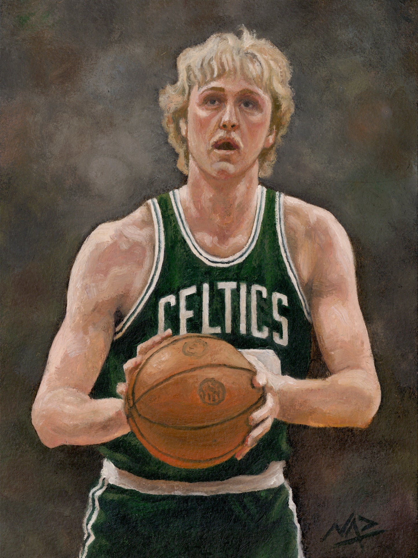 LARRY BIRD // Oil Painting