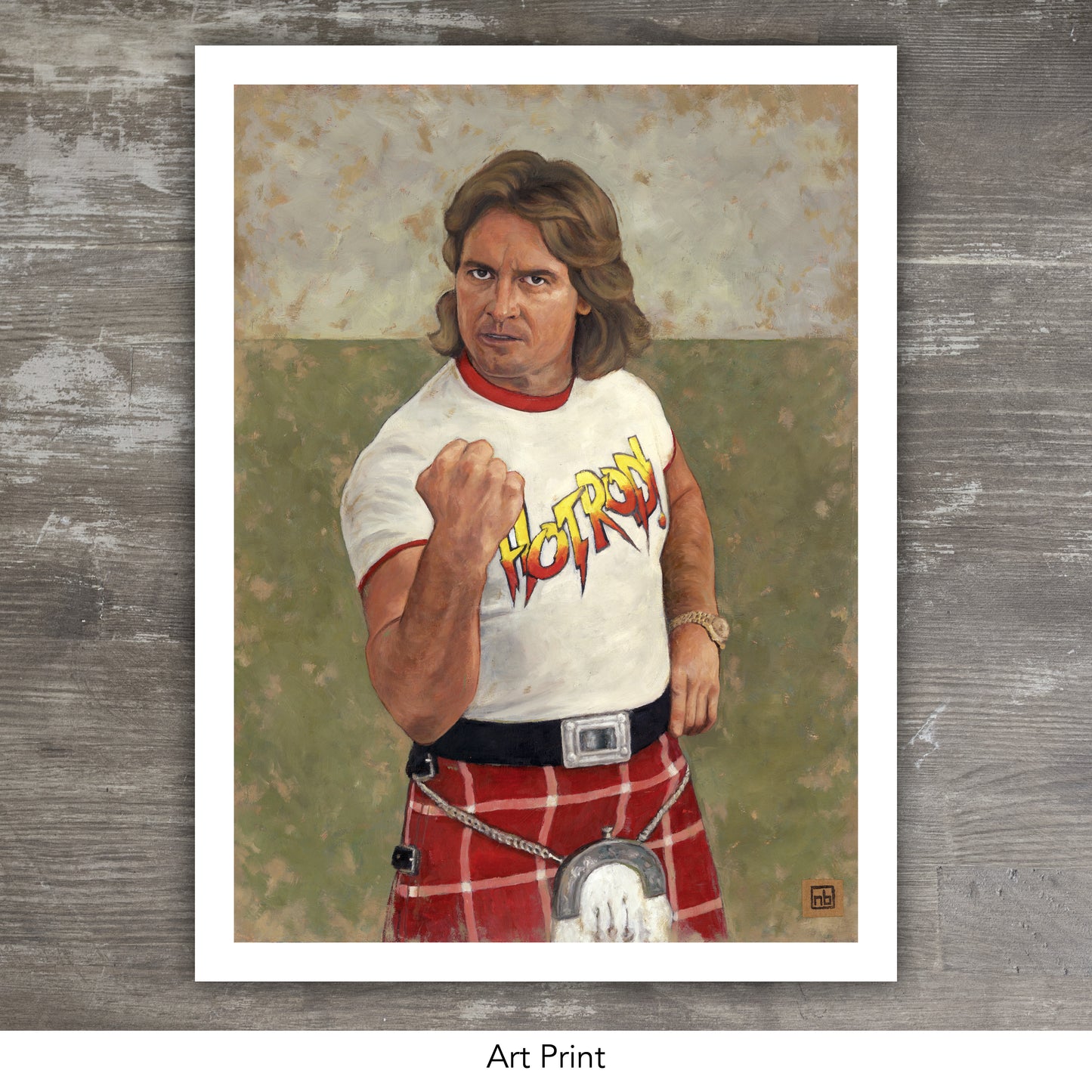 ROWDY RODDY PIPER // Oil Painting