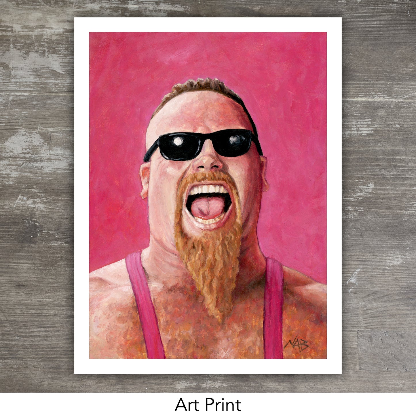 JIM "THE ANVIL" NEIDHART // Oil Painting