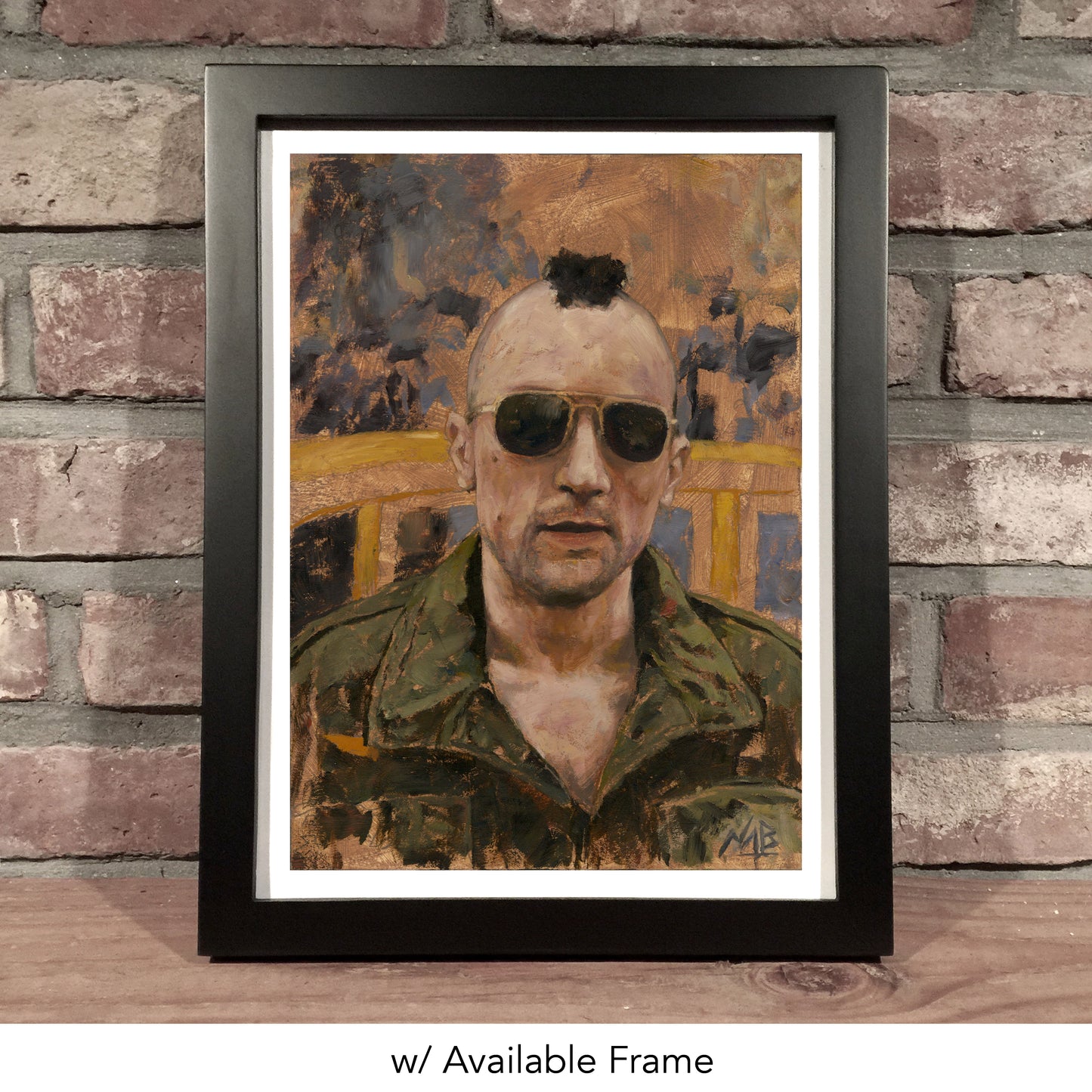 TAXI DRIVER // Oil on Paper - 9”x12” *ORIGINAL PAINTING*