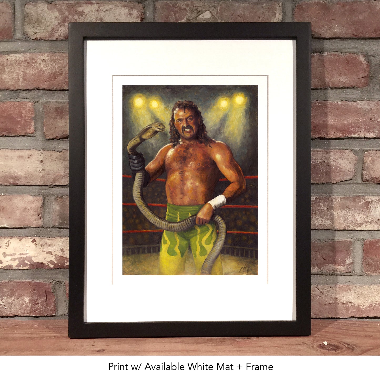 JAKE "THE SNAKE" ROBERTS // Oil Painting