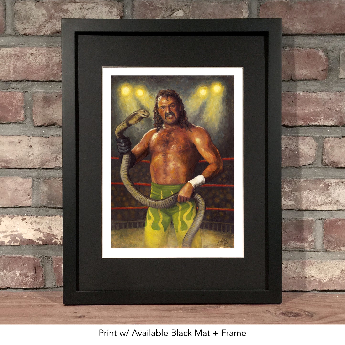 JAKE "THE SNAKE" ROBERTS // Oil Painting
