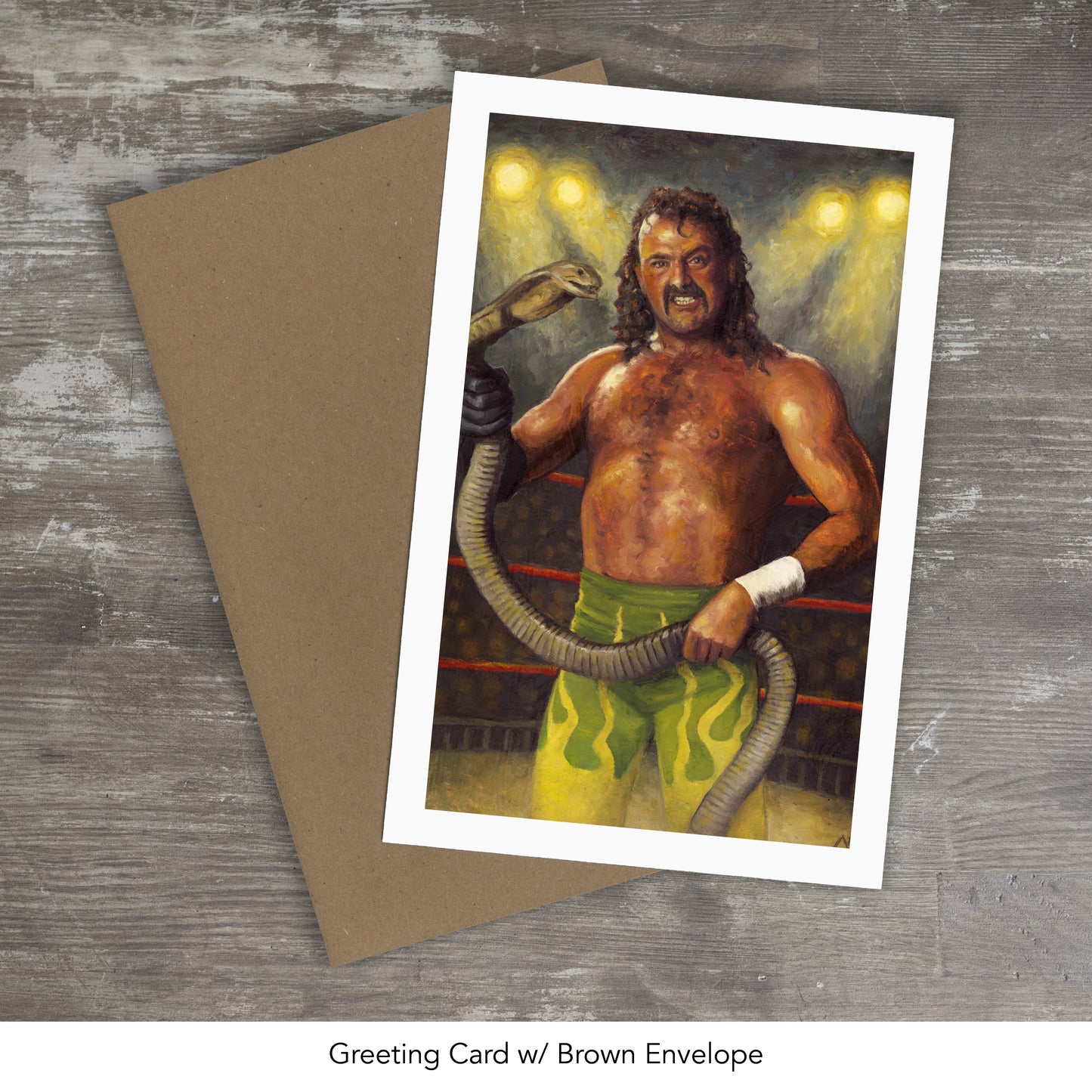 JAKE "THE SNAKE" ROBERTS // Oil Painting
