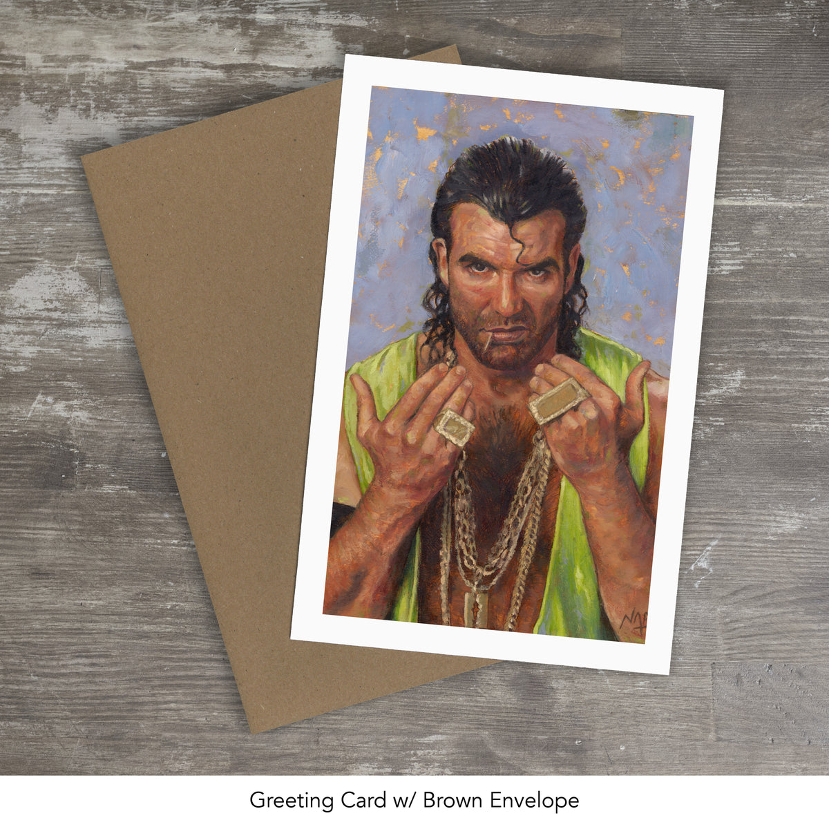 RAZOR RAMON // Oil on Paper - 9”x12” *ORIGINAL PAINTING*