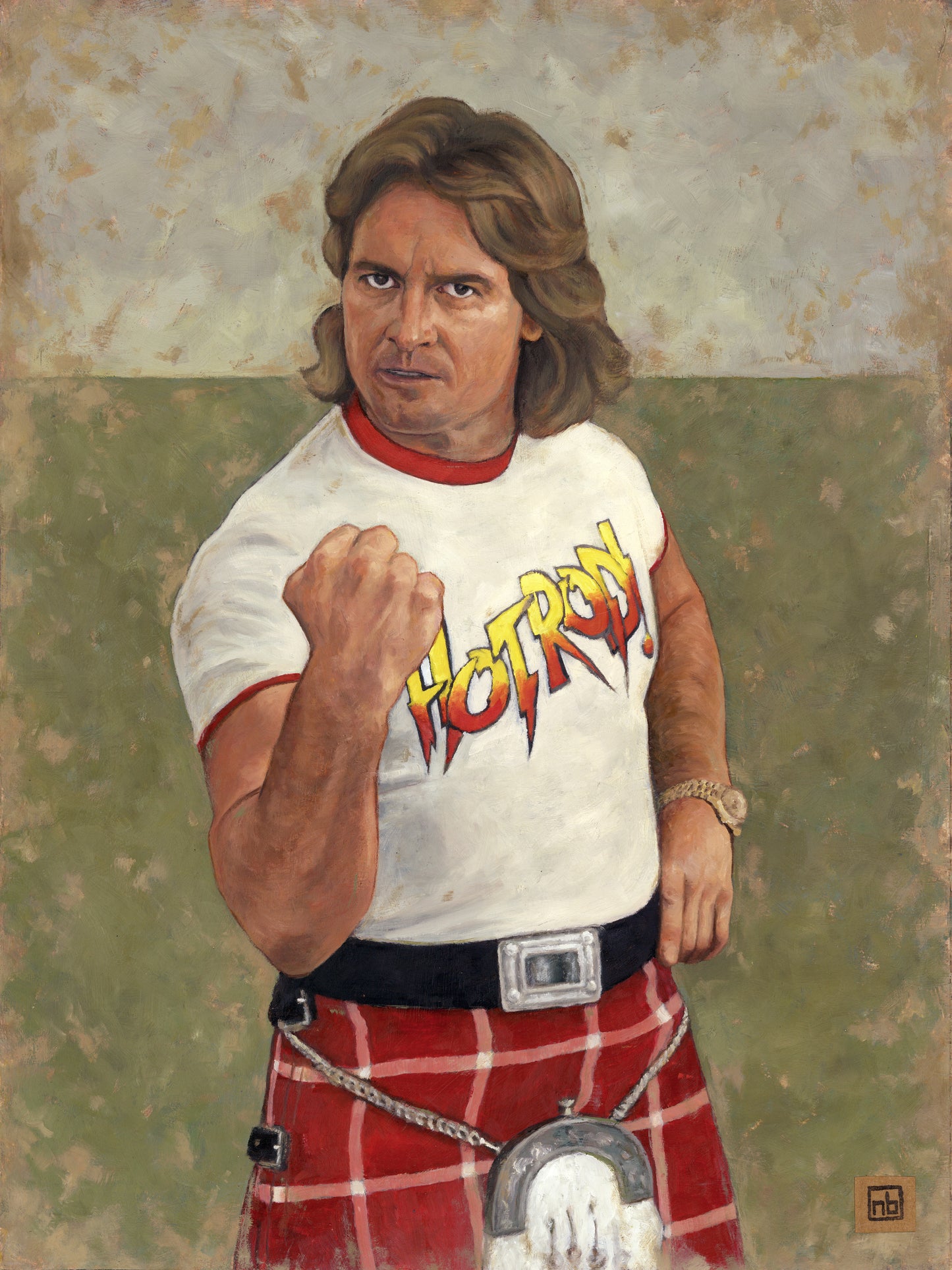 ROWDY RODDY PIPER // Oil Painting