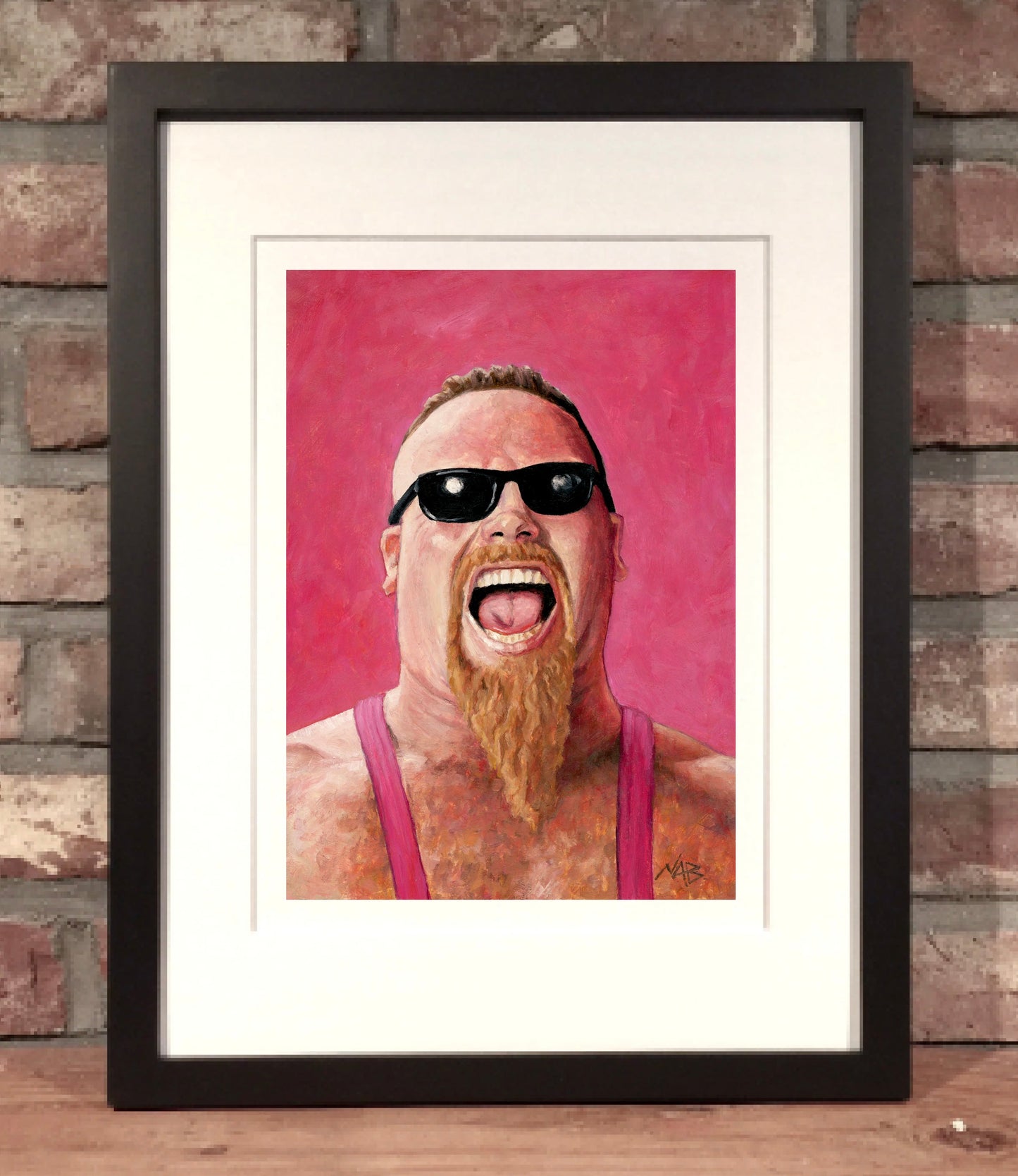 JIM “THE ANVIL” NEIDHART // Oil on Paper - 9”x12” *ORIGINAL PAINTING*