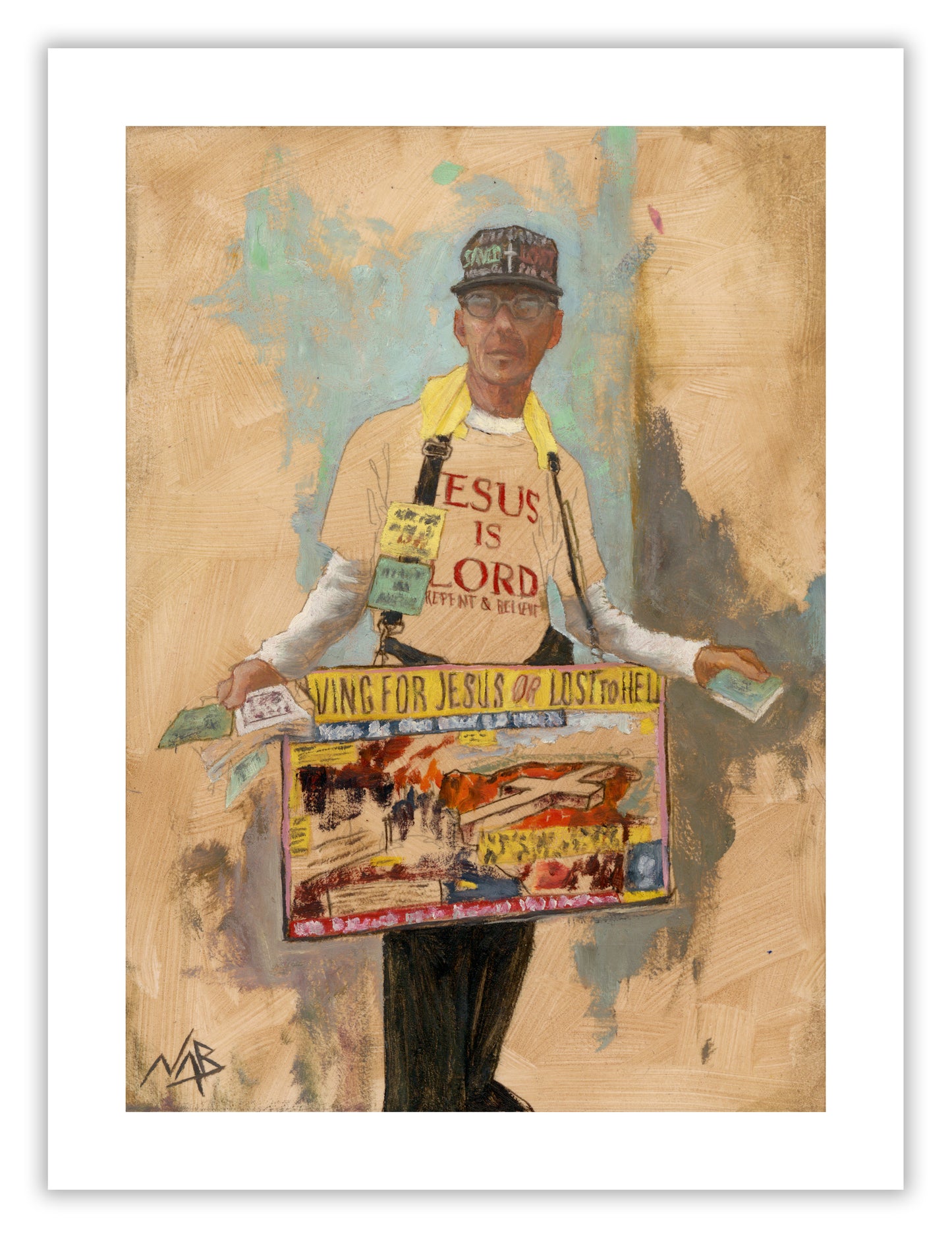 JESUS IS LORD // Oil on Paper - 9”x12” *ORIGINAL PAINTING* (Copy)