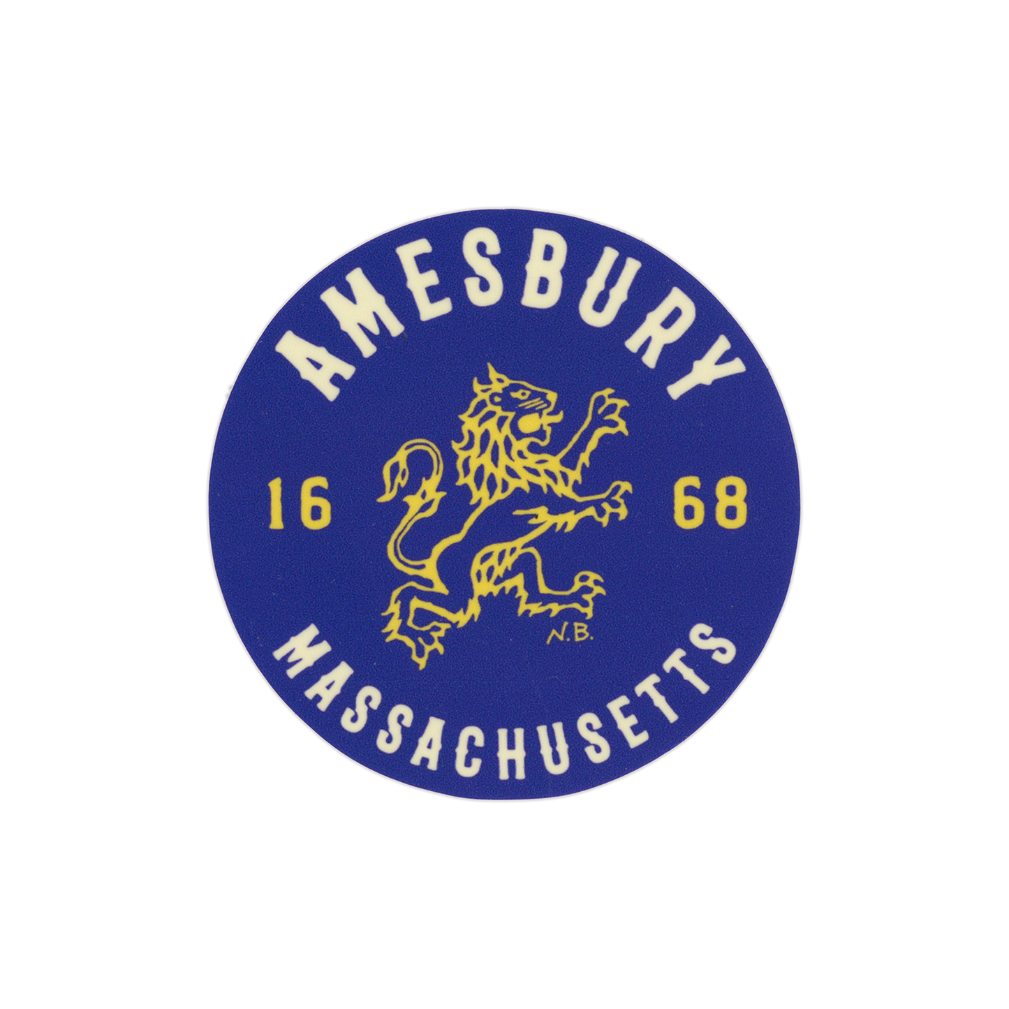 AMESBURY MA 1668 // Sticker