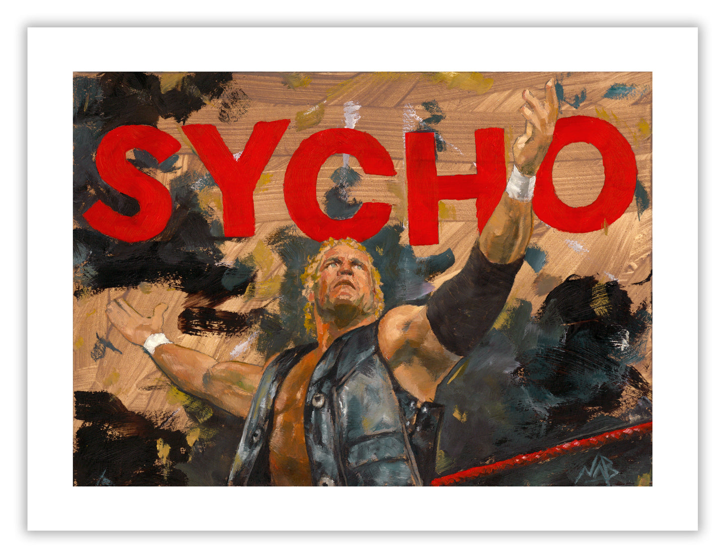 SYCHO SID // Oil on Paper - 9”x12” *ORIGINAL PAINTING*