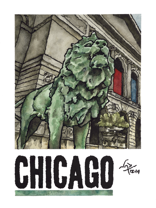 CHICAGO ART INSTITUTE // Ink & Watercolor
