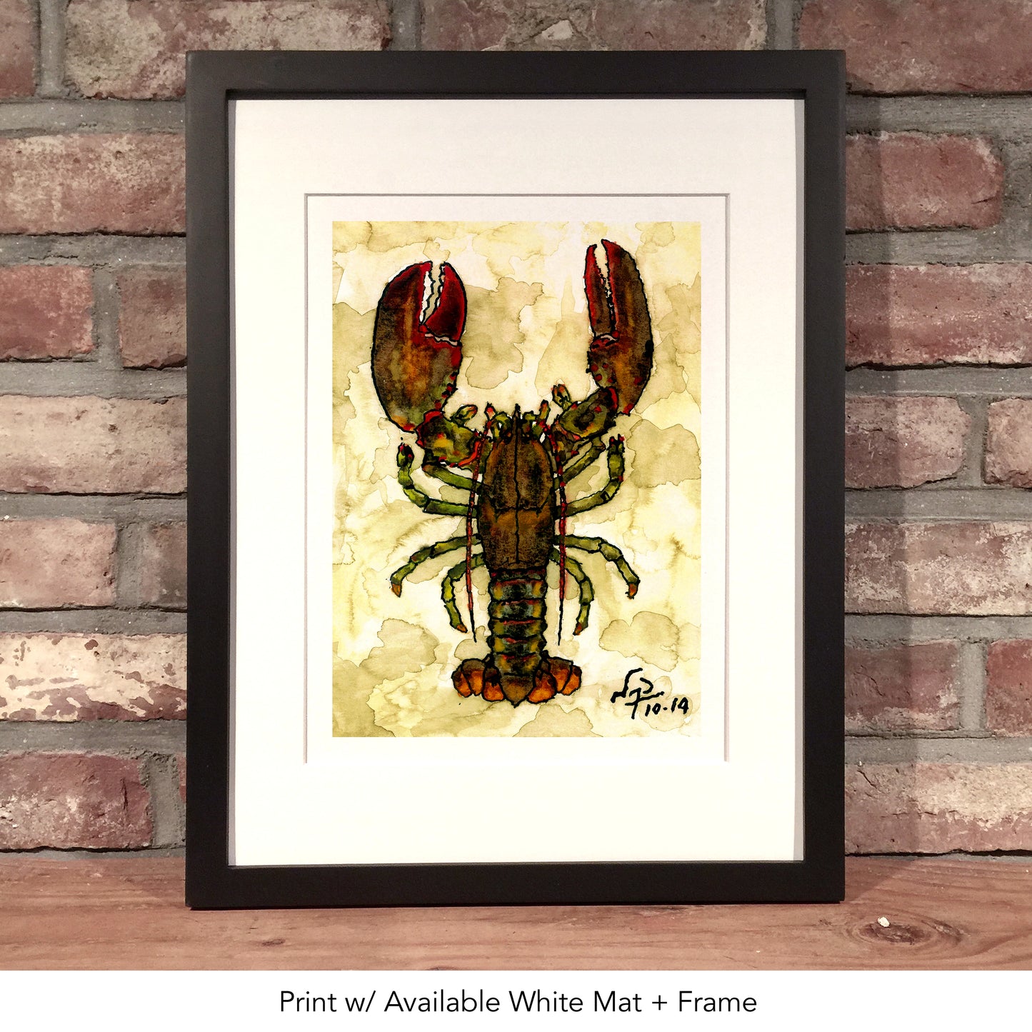 LOBSTER // Ink & Watercolor