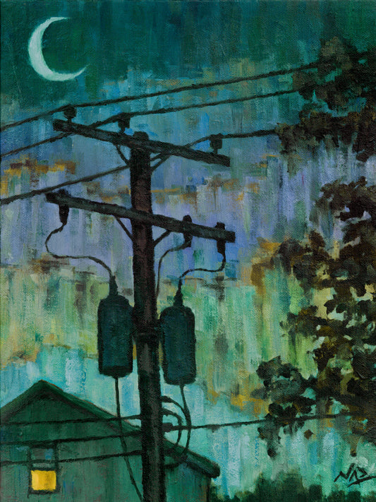 UTILITY POLE // Oil Painting