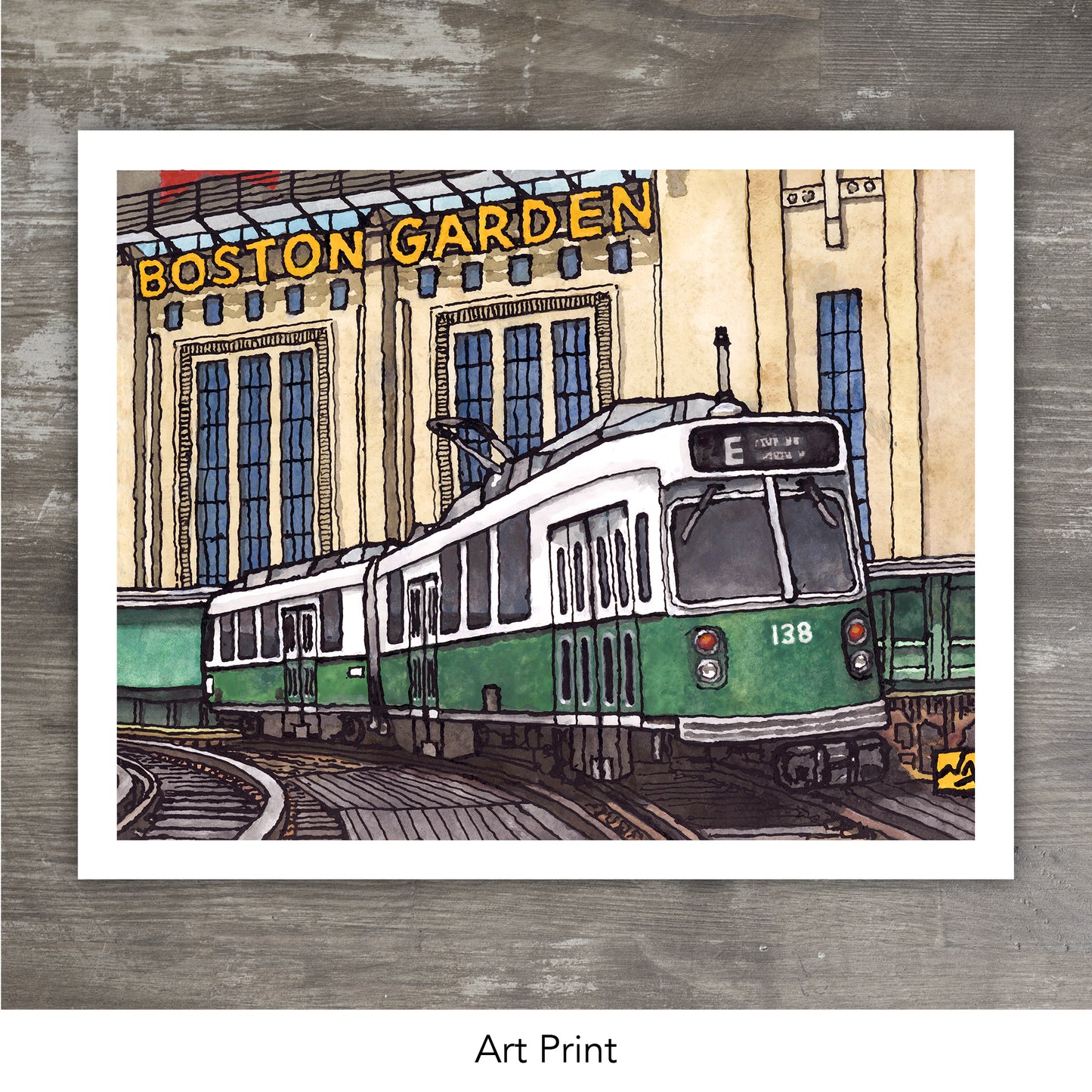 Art Print 3 Pack // BOSTON SPORTS // Ink & Watercolor (Red Sox, Bruins, Celtics, Patriots, Fenway Park, Gillette Stadium, Garden)