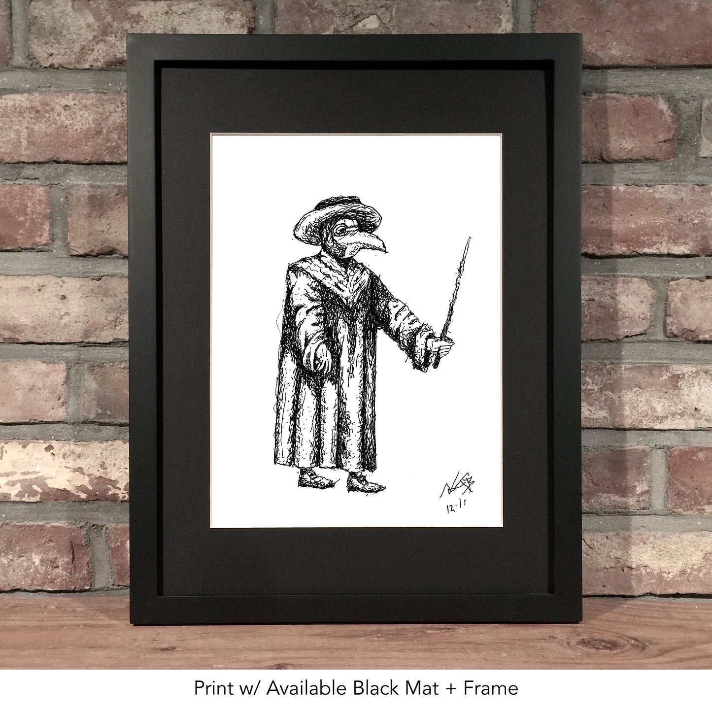 PLAGUE DOCTOR // Pen and Ink