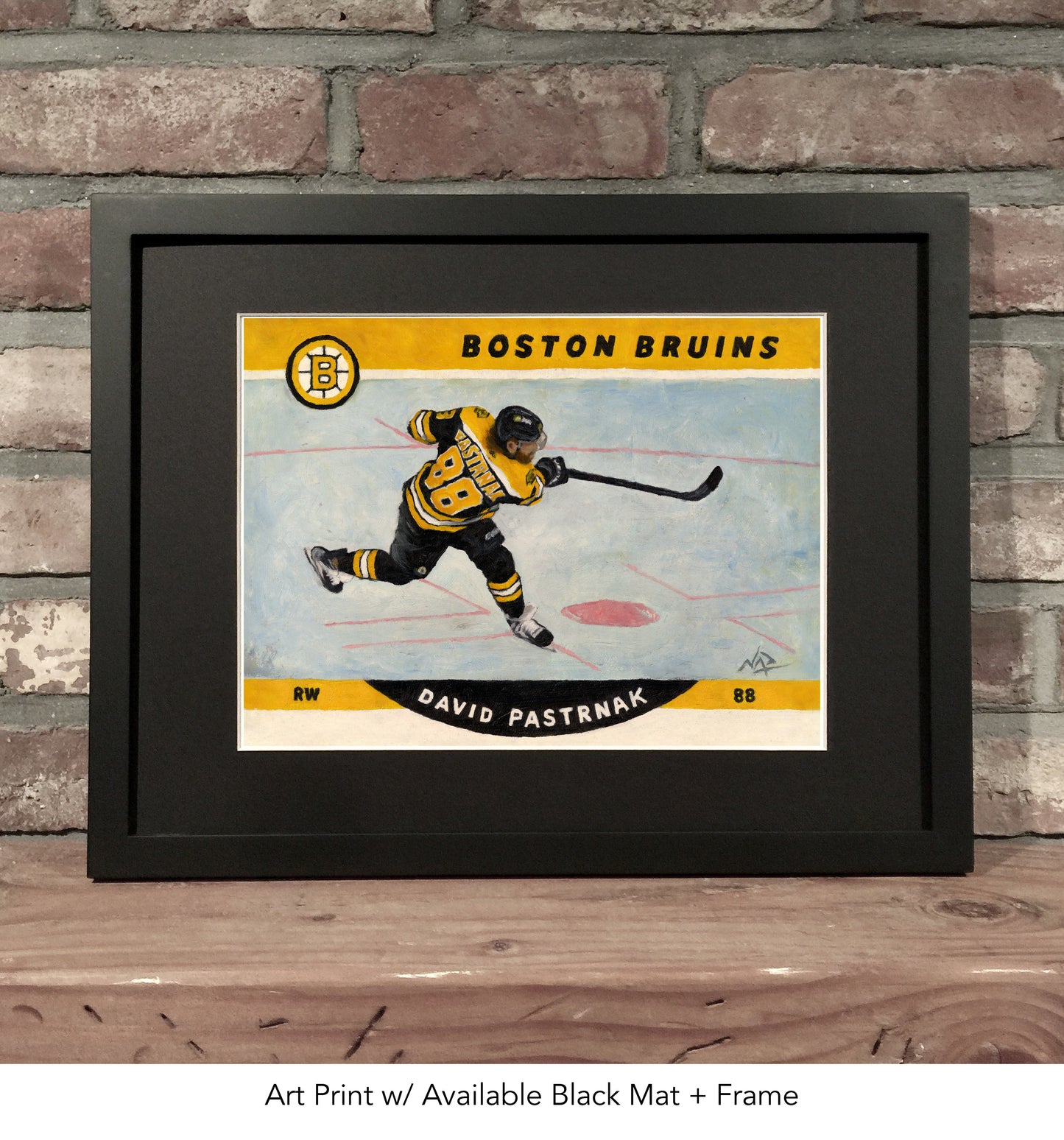 BOSTON BRUINS - David Pastrnak // Oil Painting