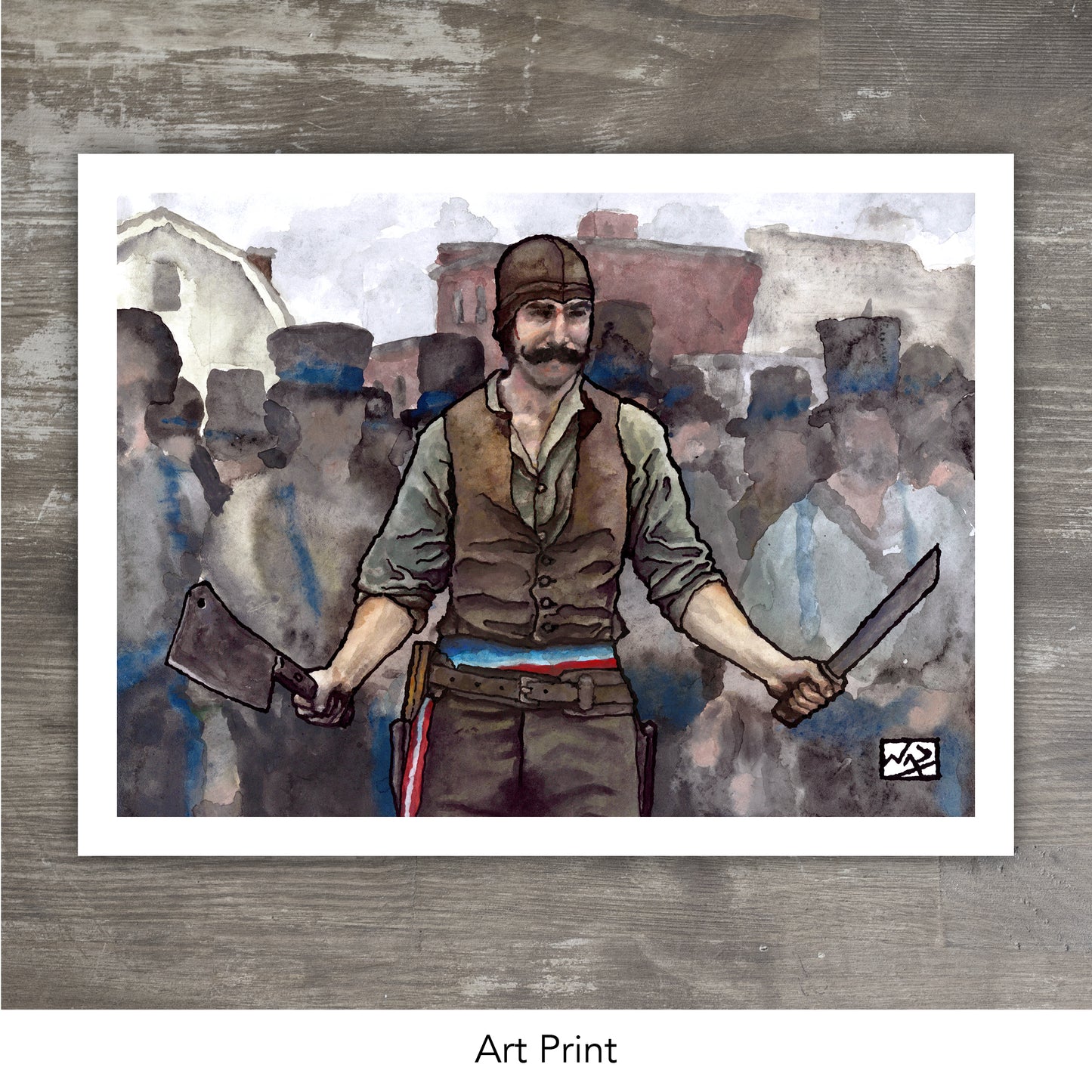 BILL THE BUTCHER Gangs of New York // Gouache & Pen and Ink