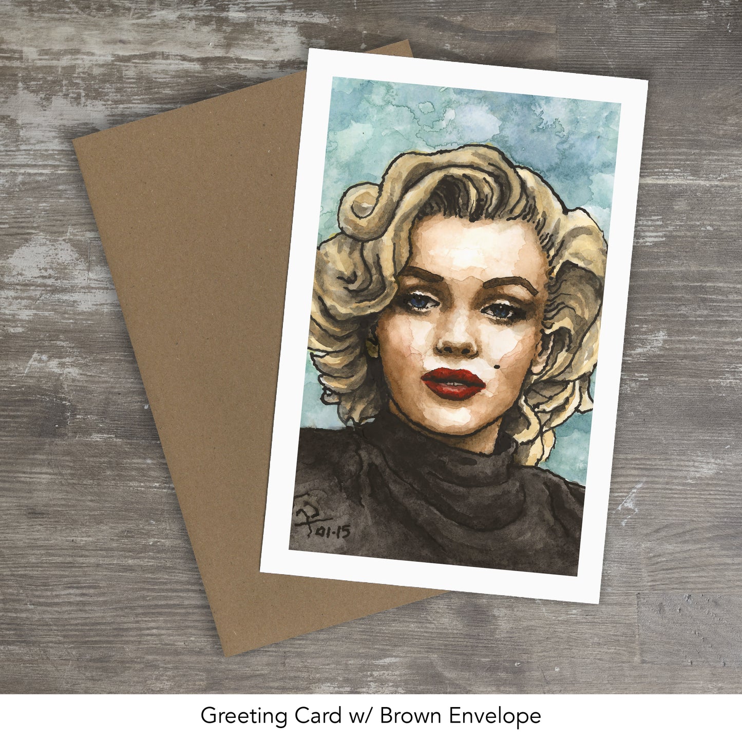 MARILYN MONROE // Ink & Watercolor