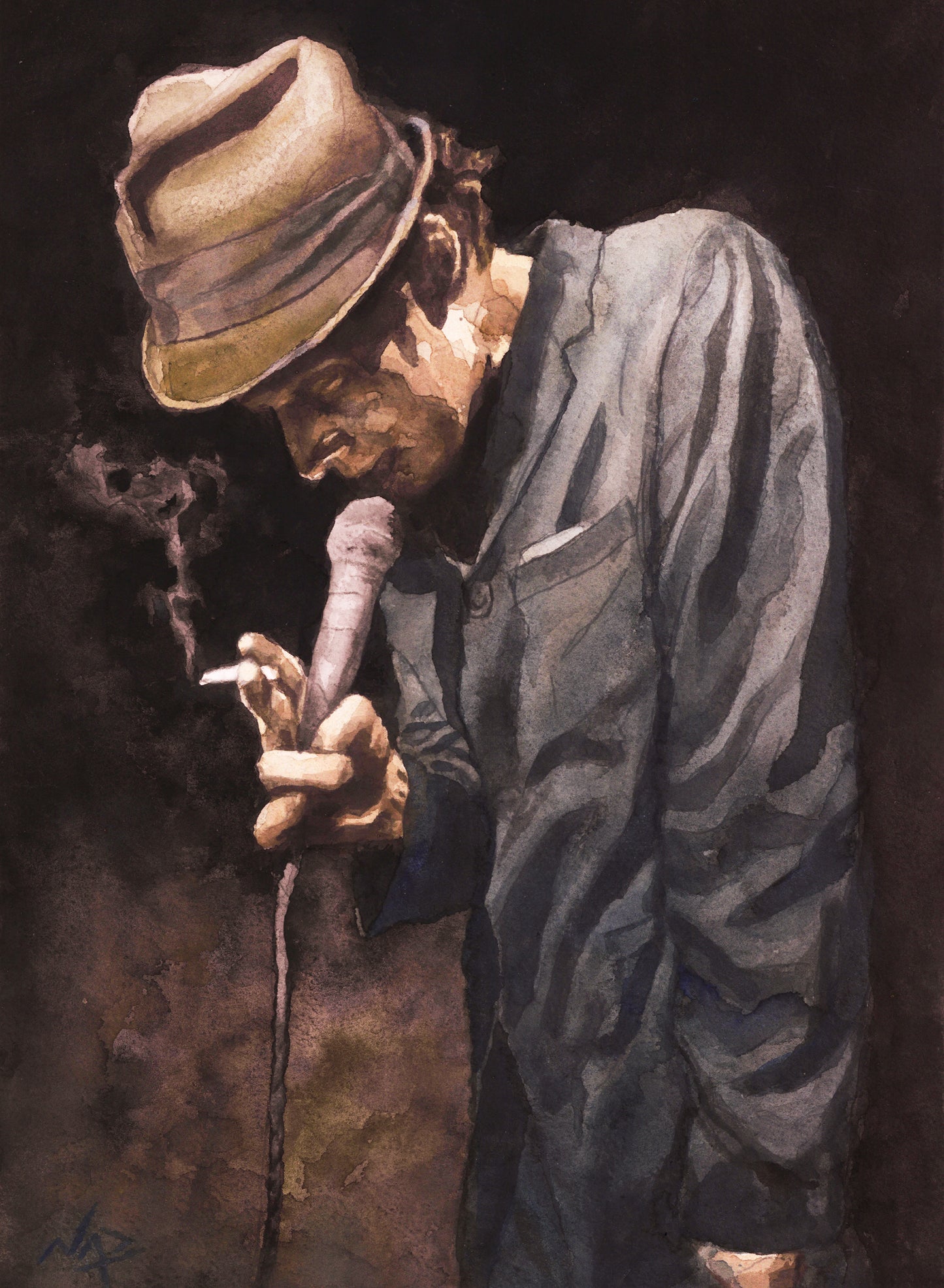 TOM WAITS // Gouache