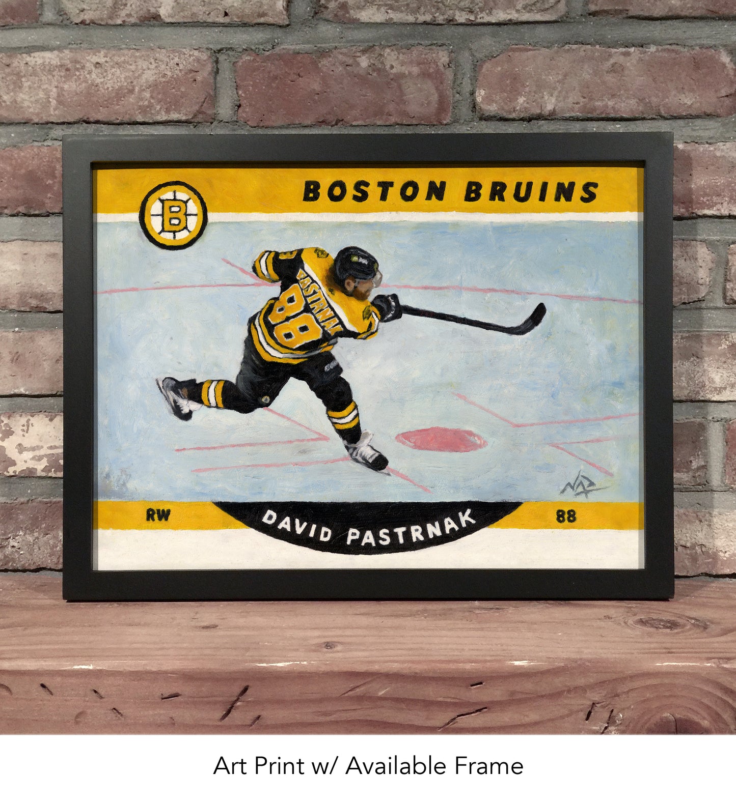 BOSTON BRUINS - David Pastrnak // Oil Painting