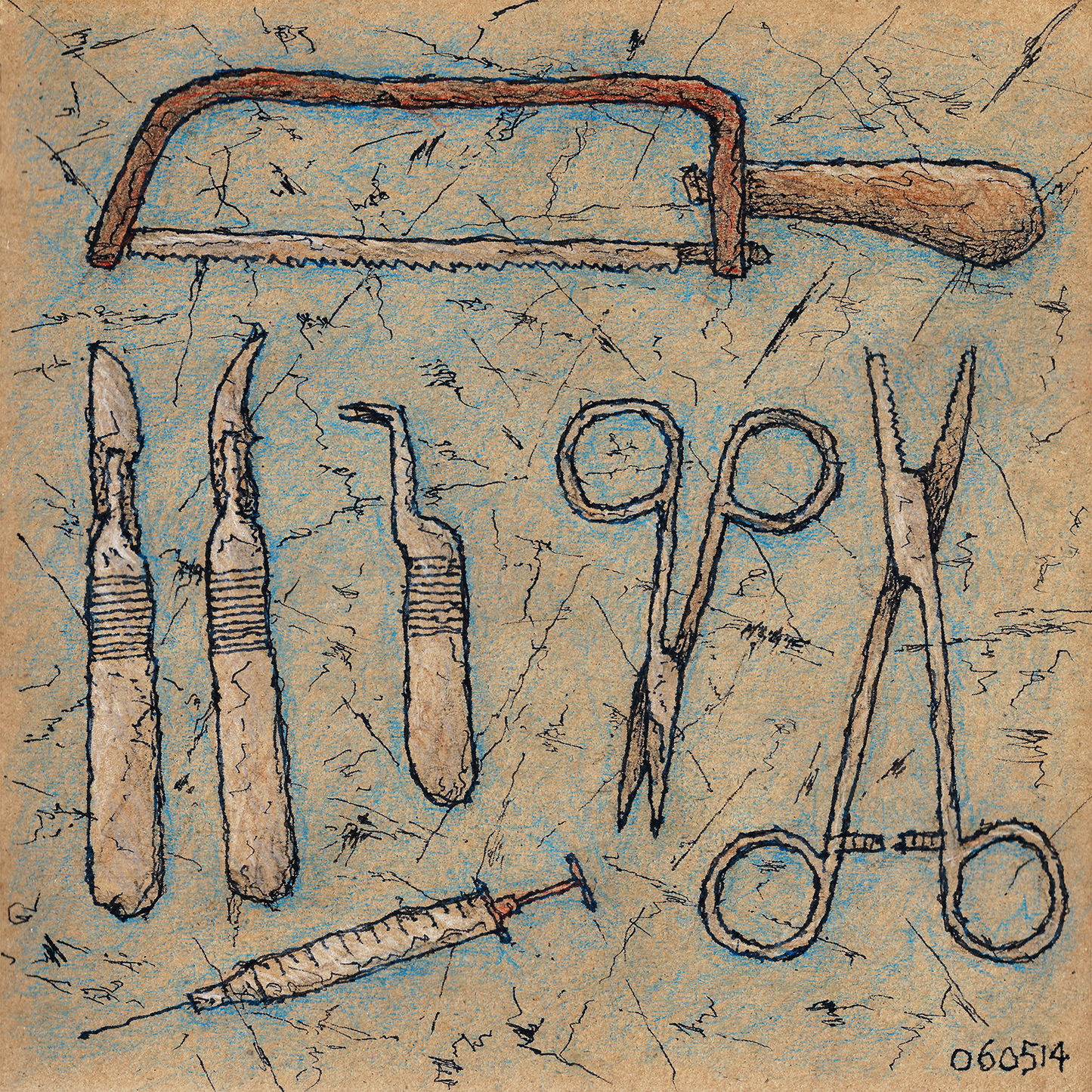 SURGICAL INSTRUMENTS // Ink & Colored Pencils