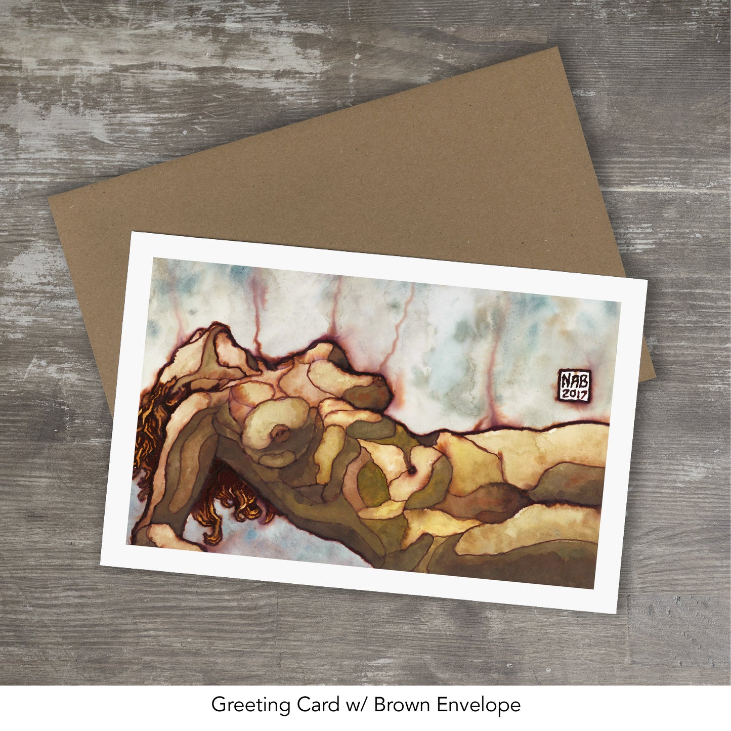 WOMAN LAYING // Ink & Gouache