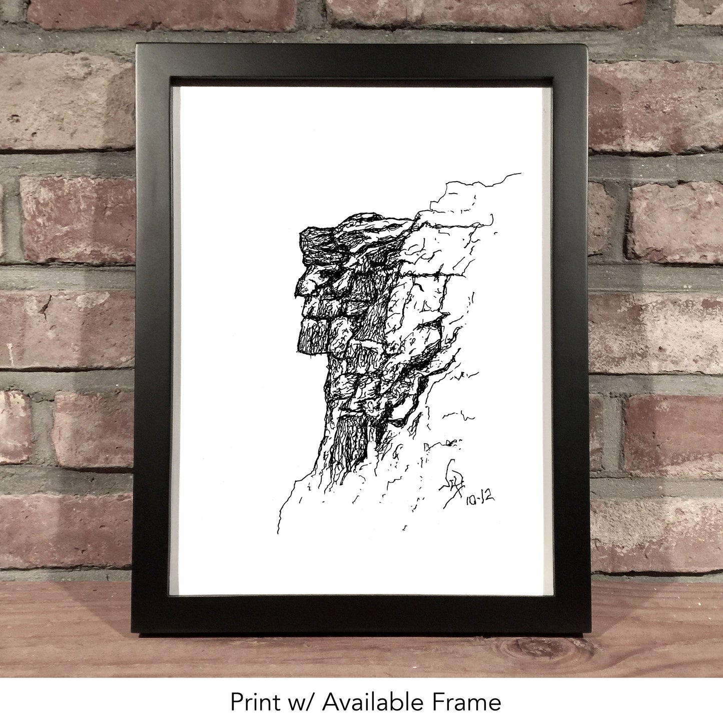 OLD MAN in the MOUNTAIN // Pen & Ink