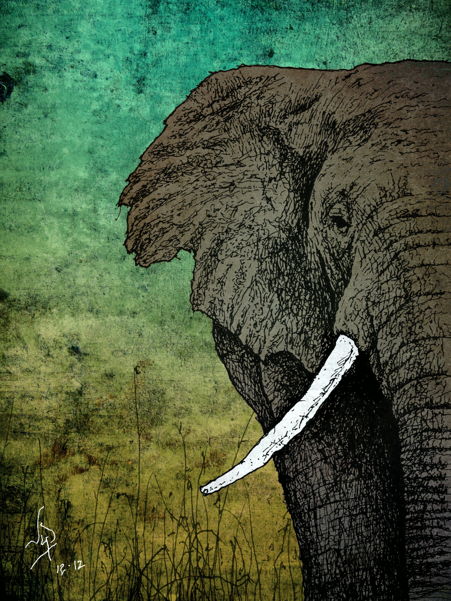 ELEPHANT // Mixed Media