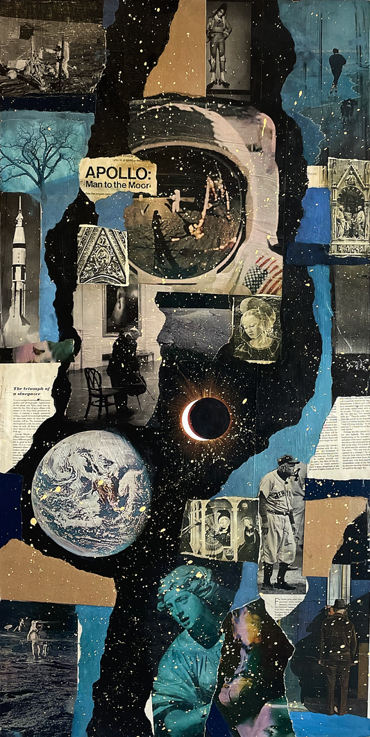 APOLLO // Oil, Acrylic, Collage Painting