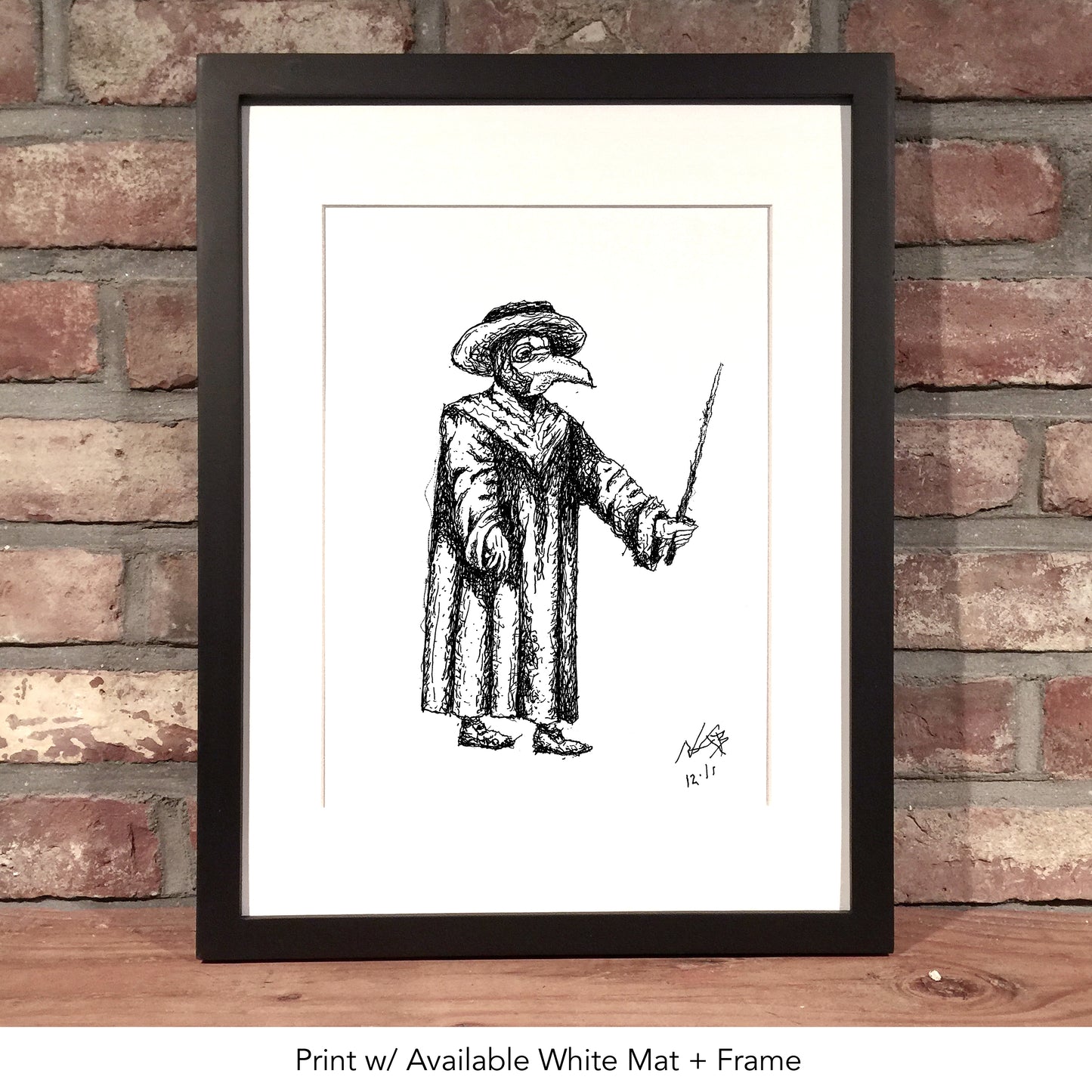 PLAGUE DOCTOR // Pen and Ink