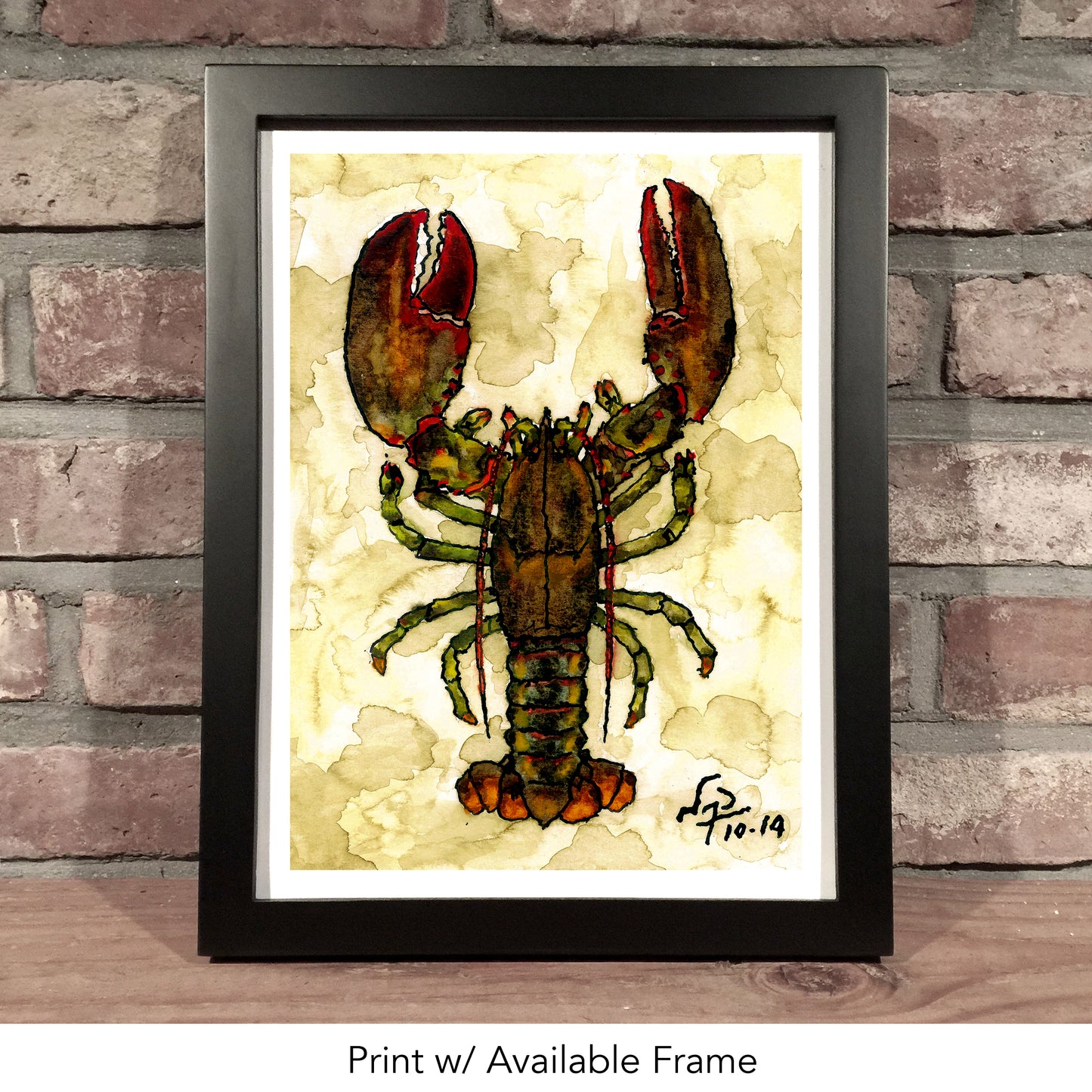 LOBSTER // Ink & Watercolor