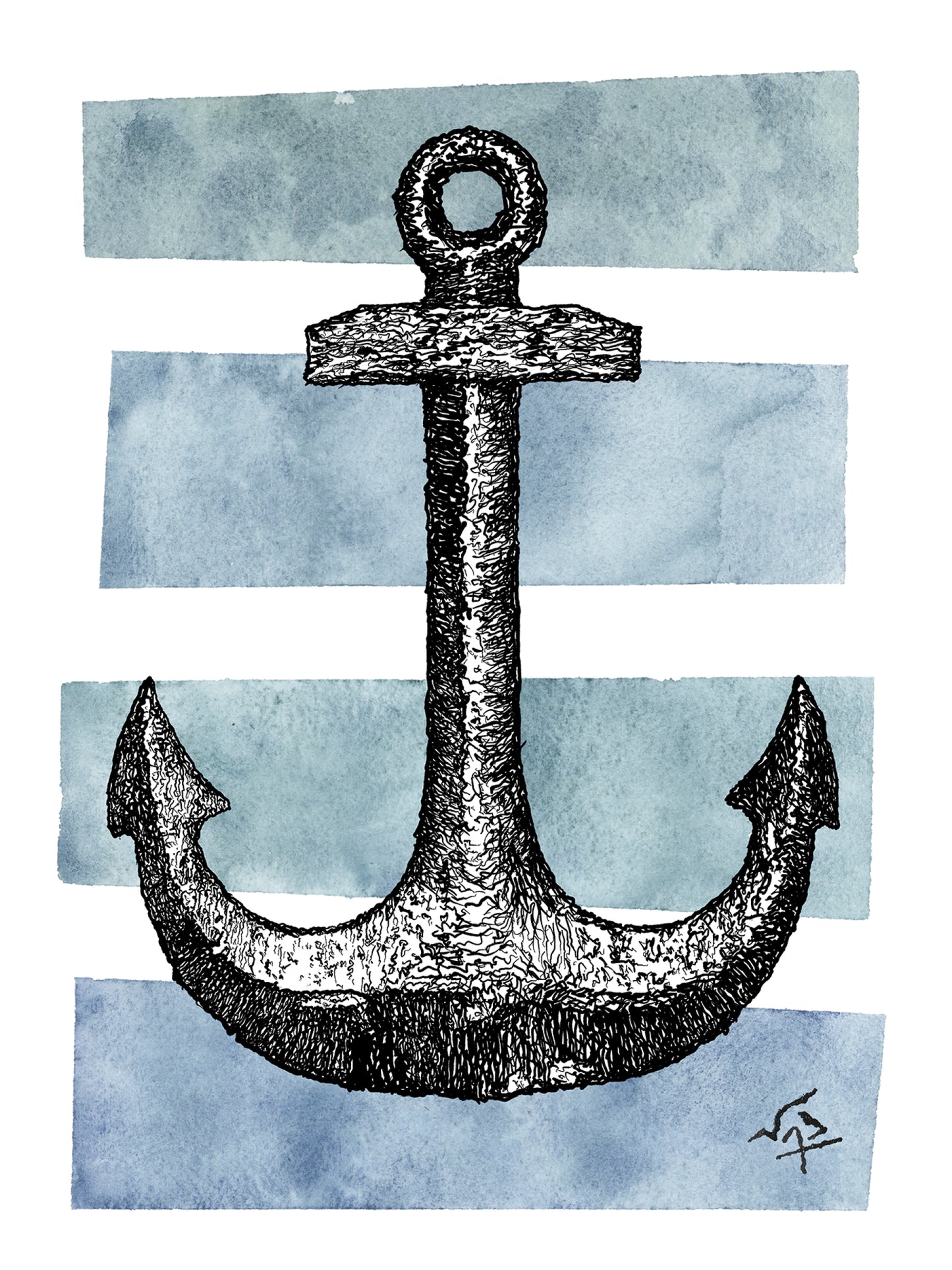 ANCHOR // Ink and Watercolor