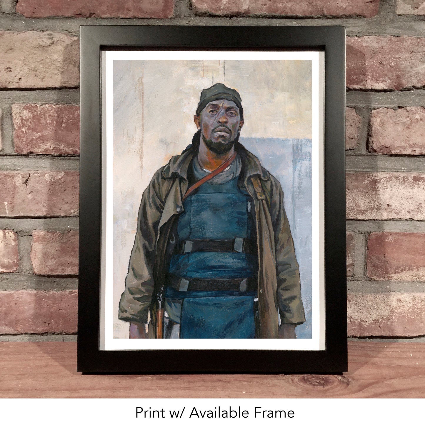 OMAR LITTLE, Michael K. Williams (The Wire, HBO) // Oil Painting