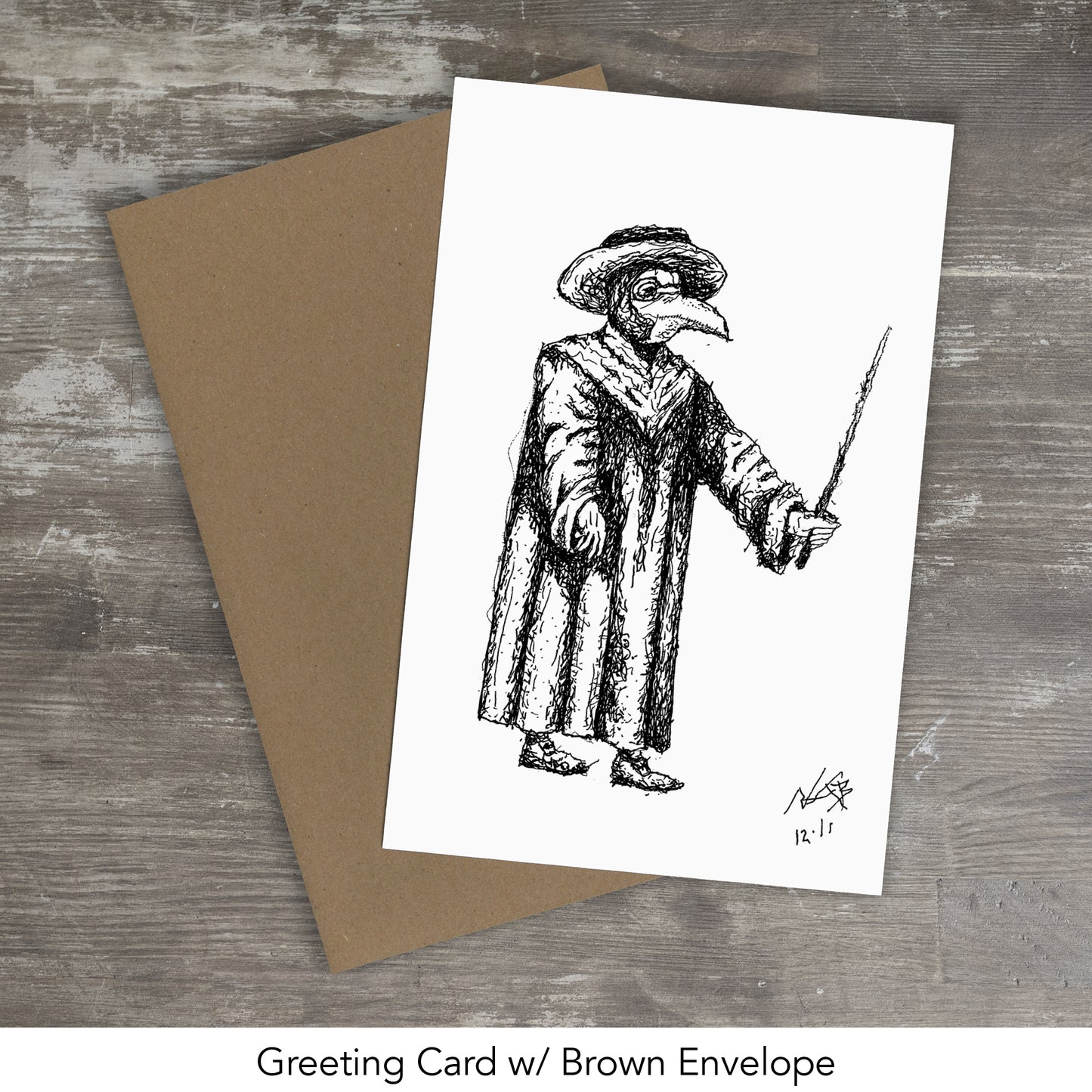 PLAGUE DOCTOR // Pen and Ink