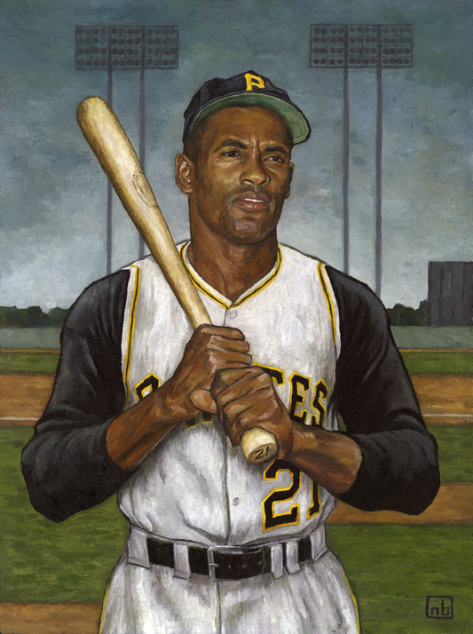 ROBERTO CLEMENTE - Pittsburgh Pirates // Oil Painting