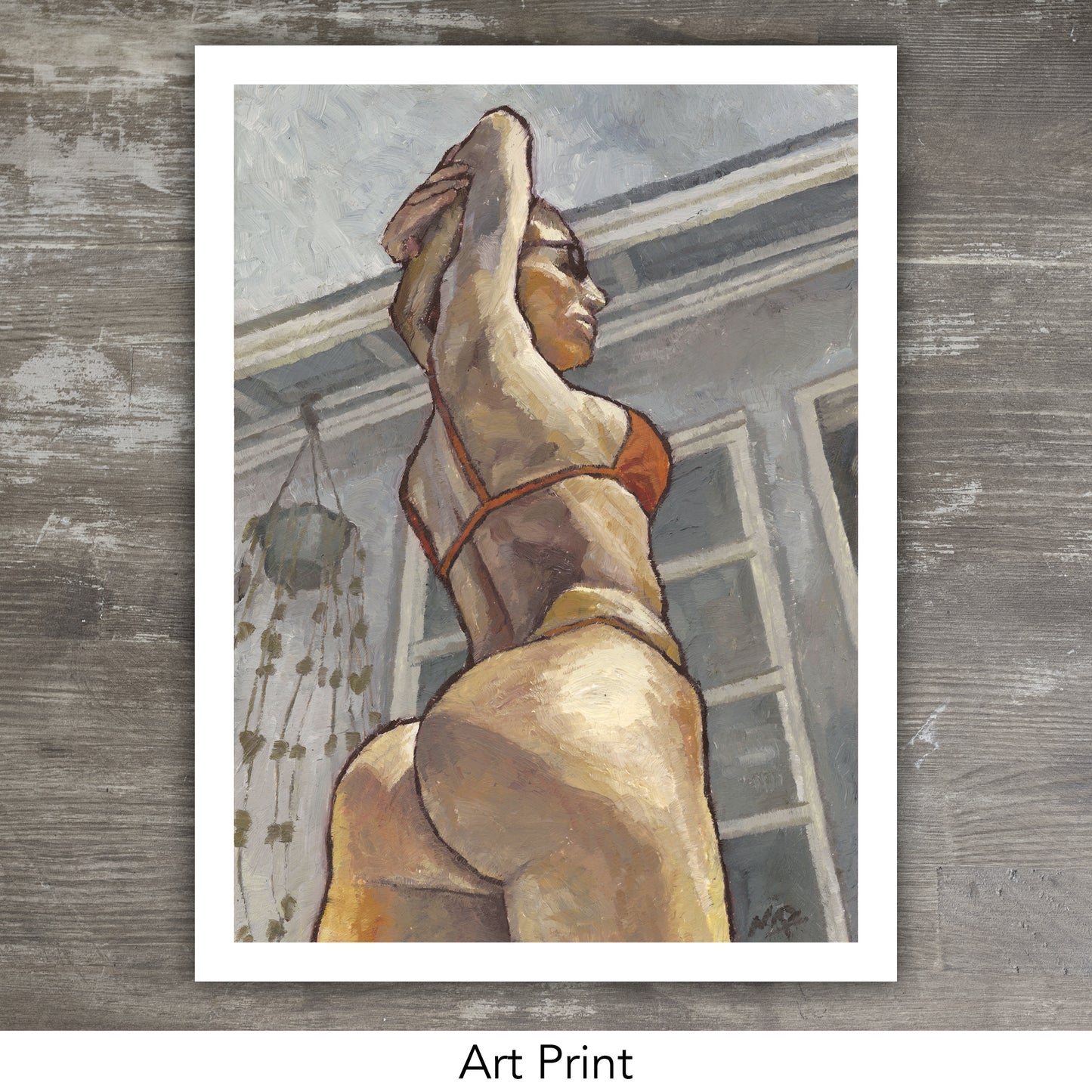 SUMMER BUTT // Oil on Paper