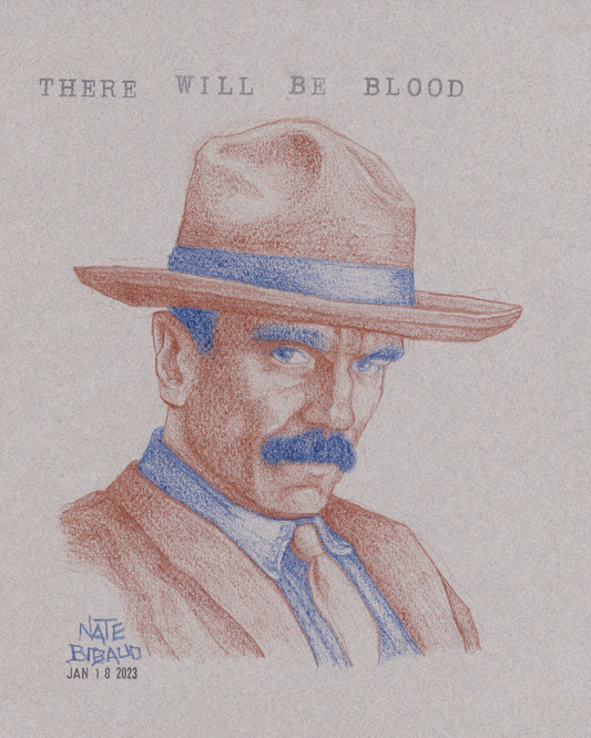 THERE WILL BE BLOOD // Colored Pencil Drawing