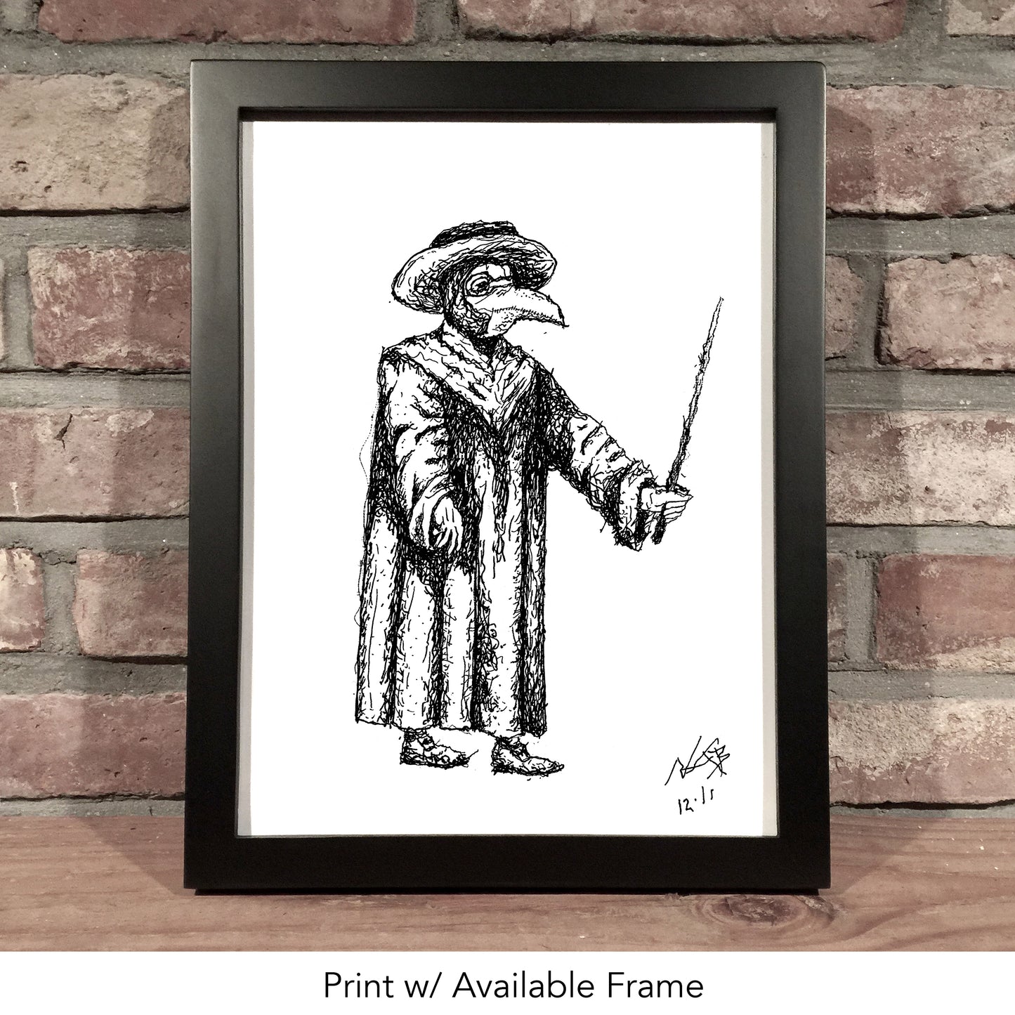 PLAGUE DOCTOR // Pen and Ink