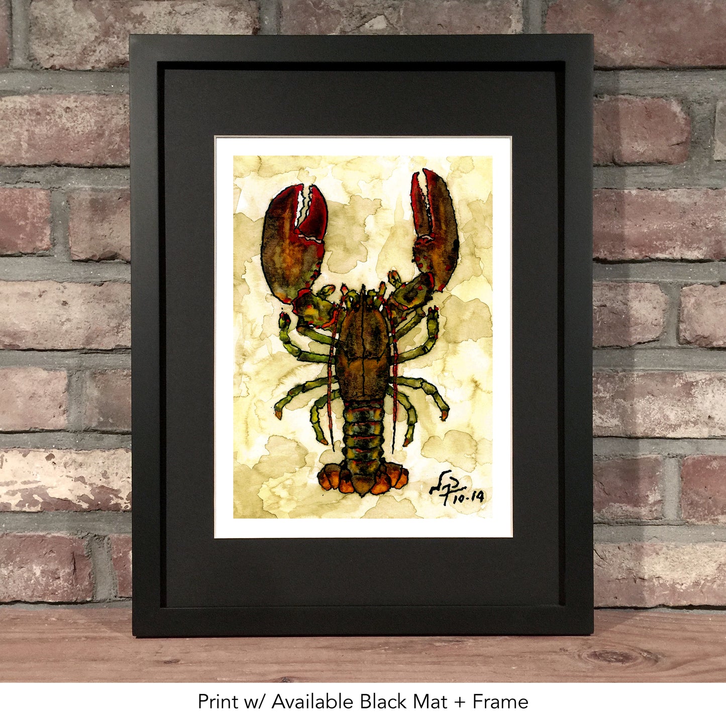 LOBSTER // Ink & Watercolor