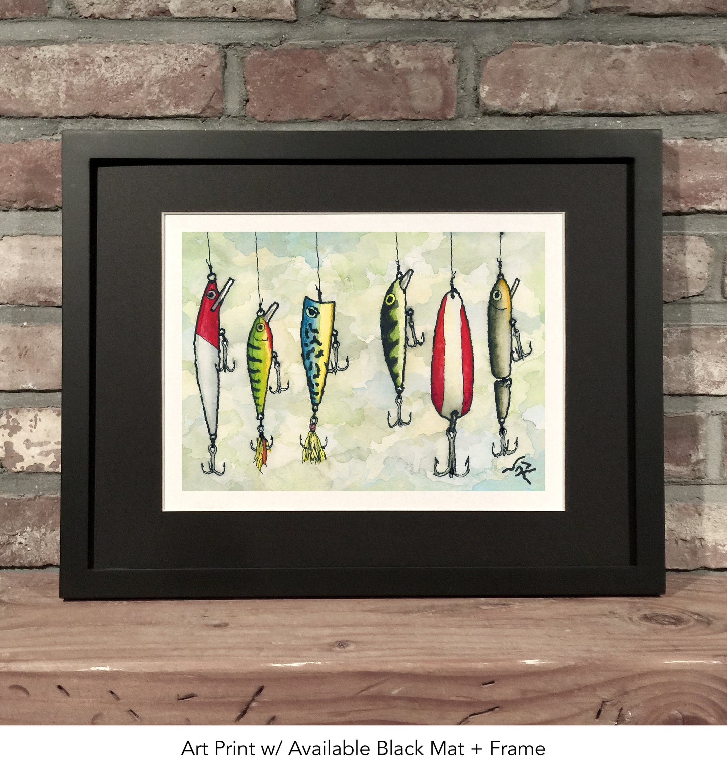 FISHING LURES // Ink & Watercolor