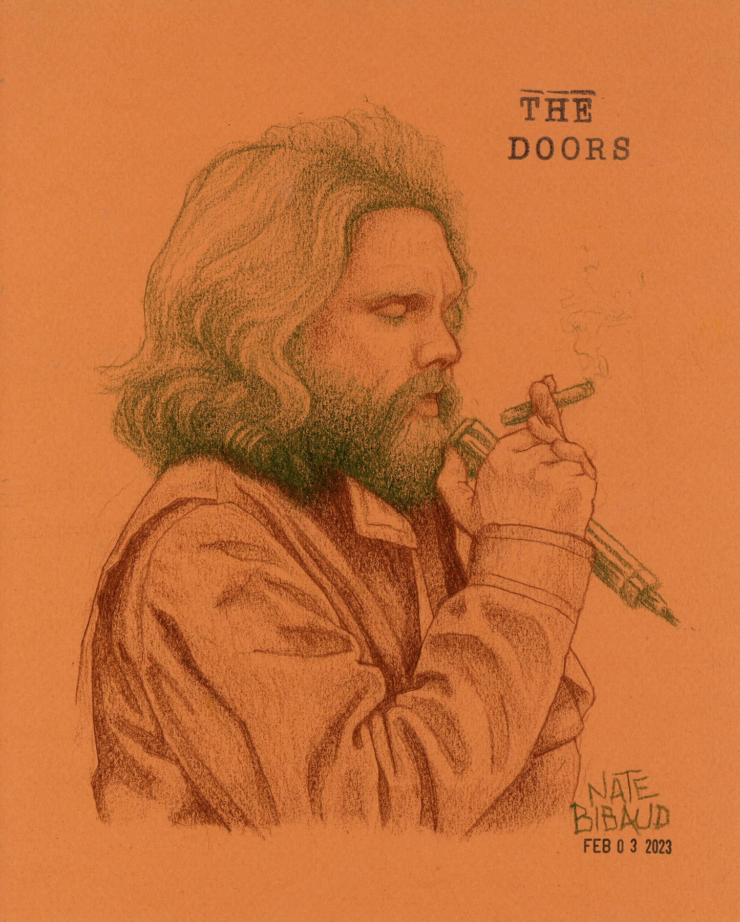 THE DOORS // Colored Pencil Drawing (Jim Morrison)