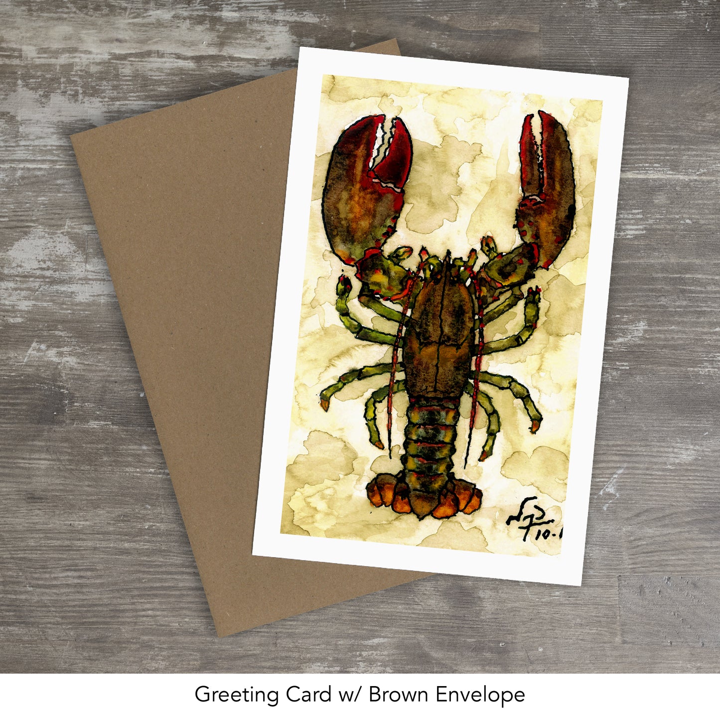 LOBSTER // Ink & Watercolor