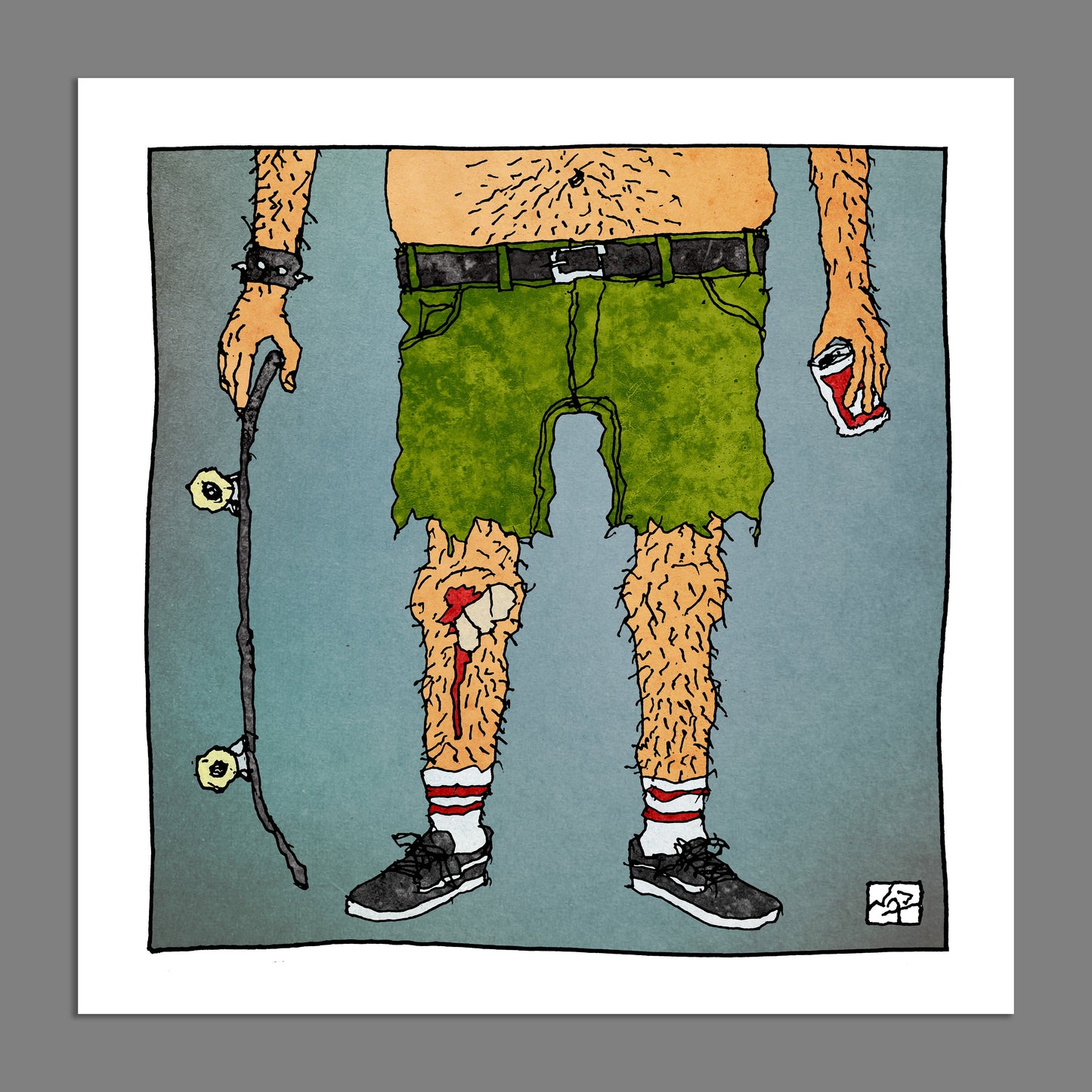 SKATE OR DIE // Ink & Digital Color