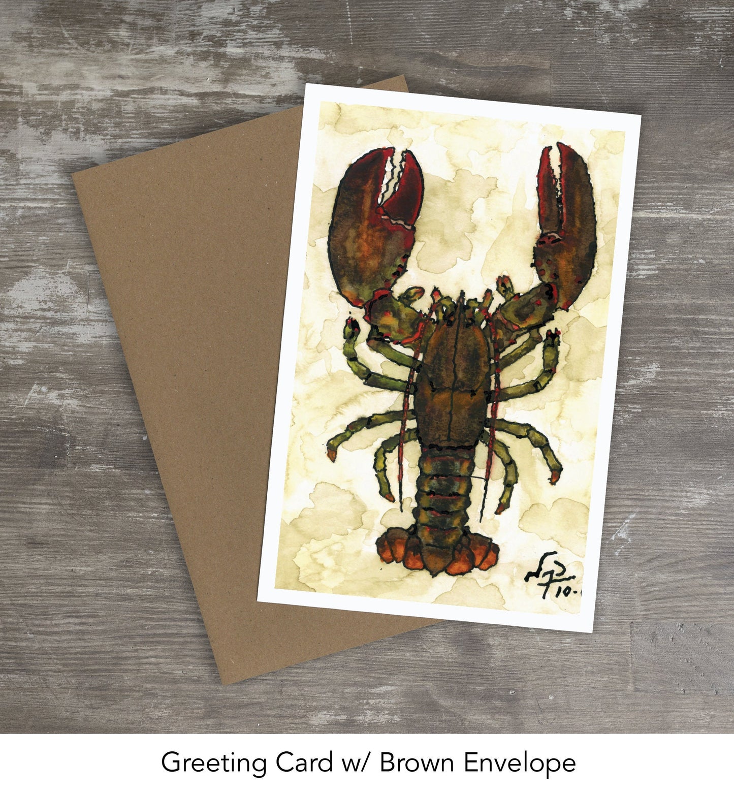 Greeting Card // LOBSTER